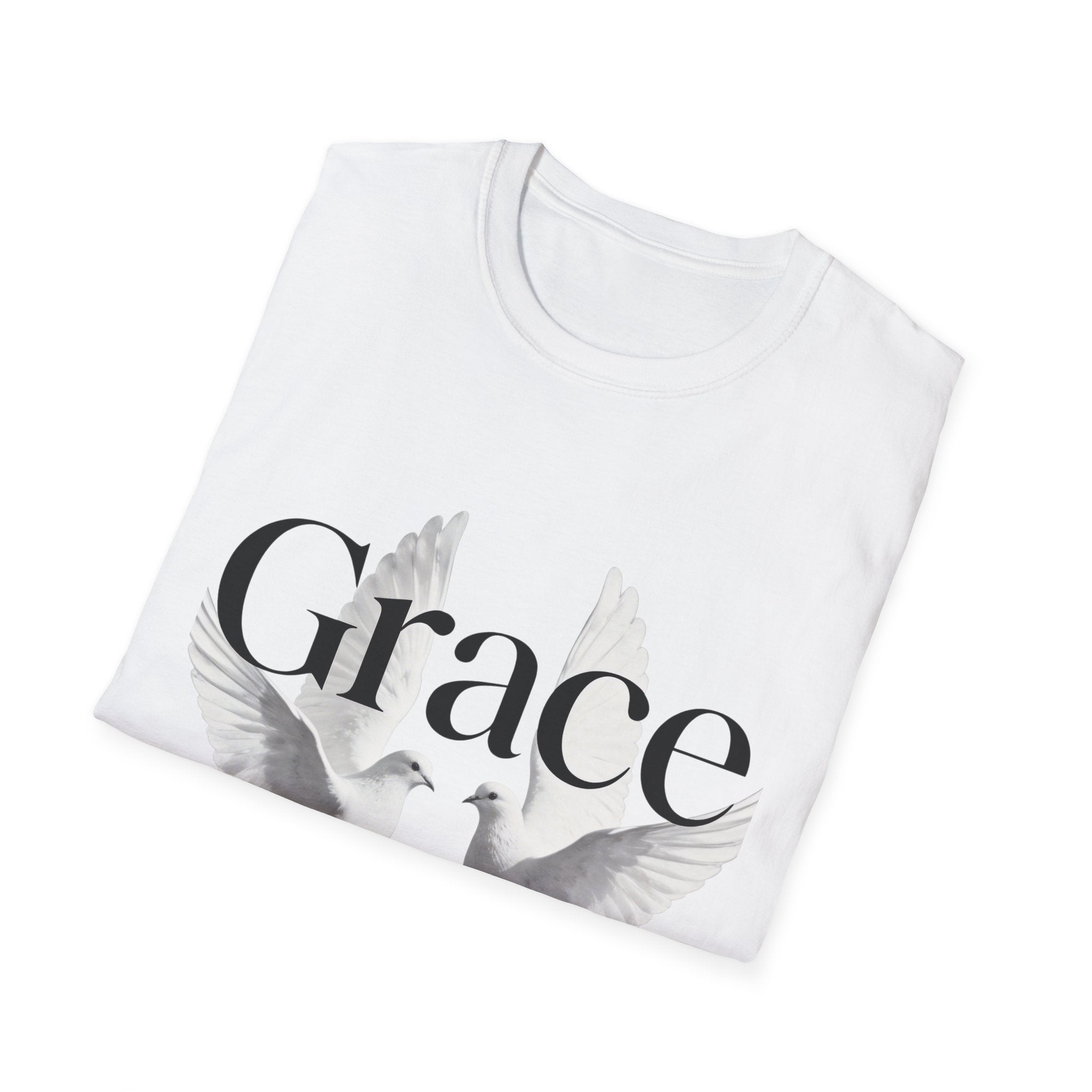T-Shirt — Grace Wins Doves Inspirational faith shirt