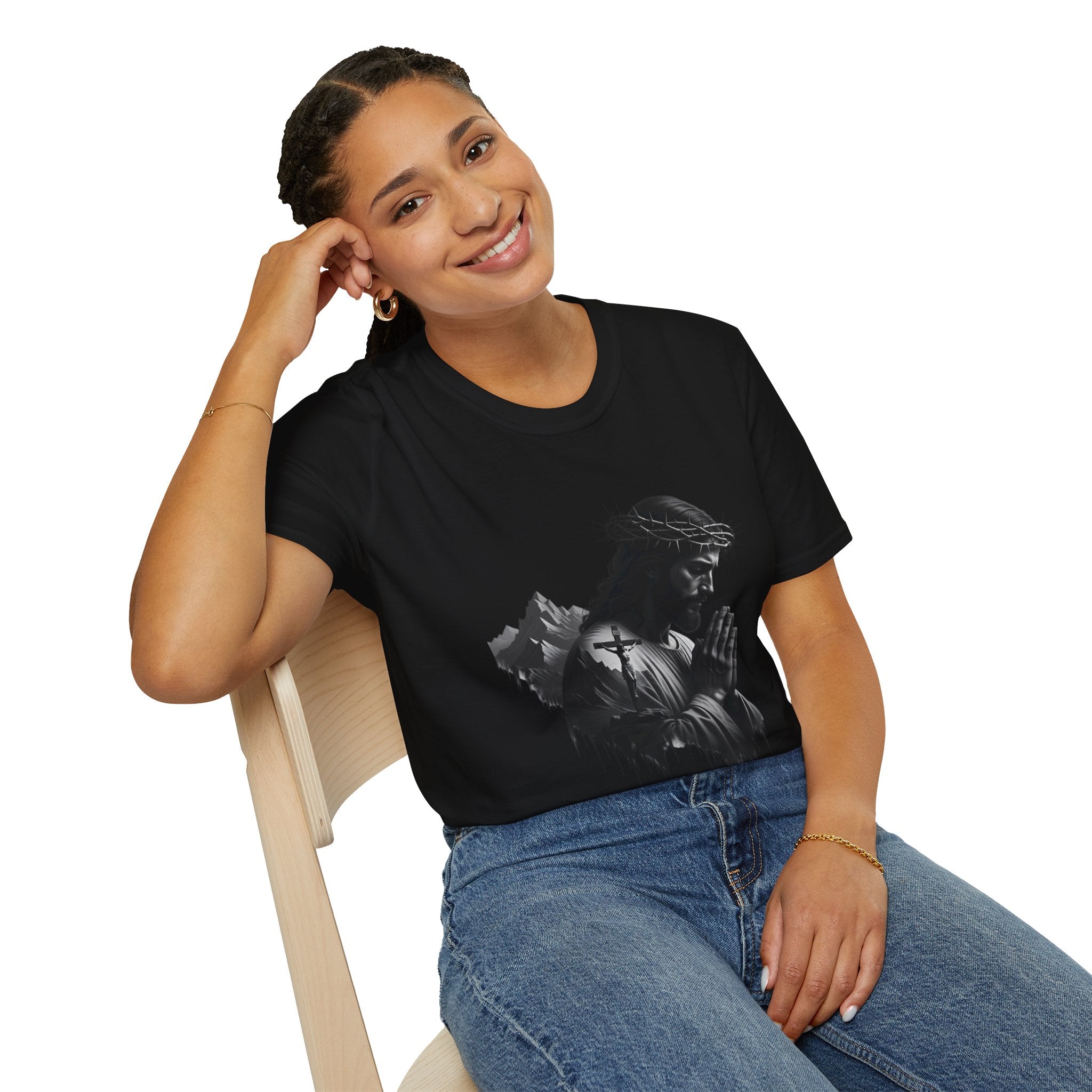 Praying Jesus Graphic T-Shirt
