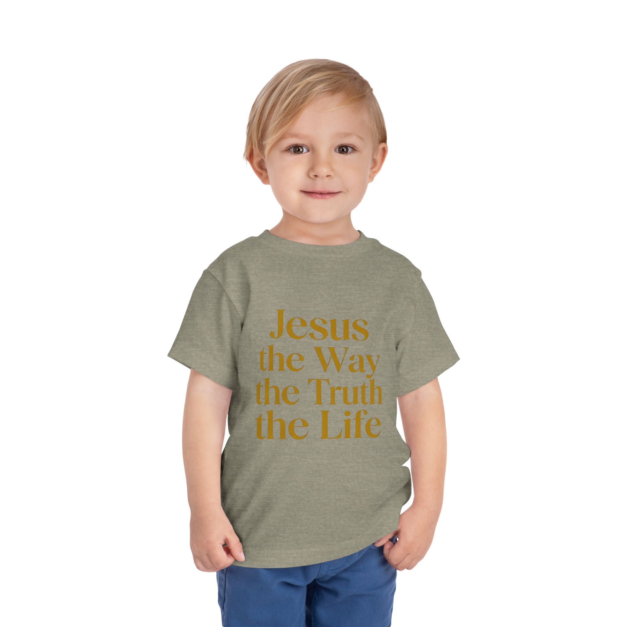 Toddler Tee — "Jesus the Way the Truth the Life" Christian Kids Shirt