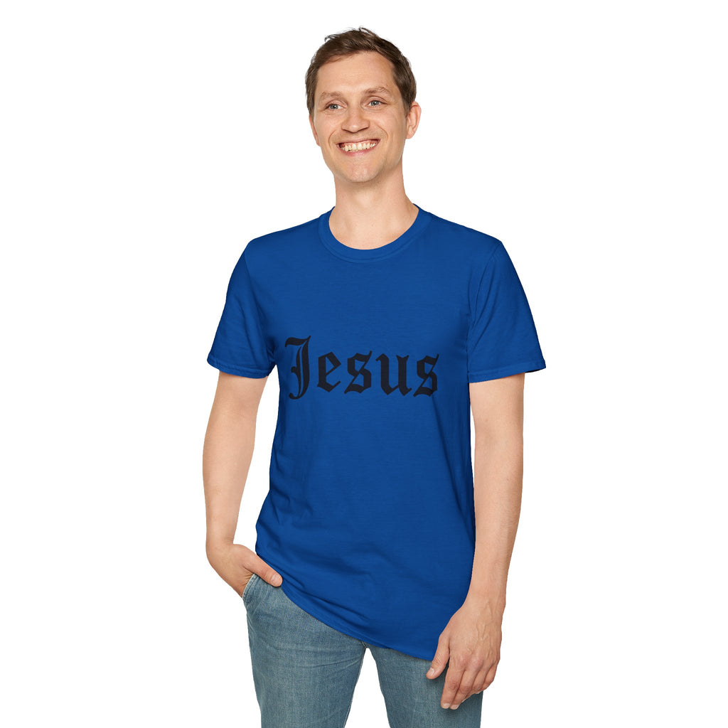 Jesus Gothic Script T-Shirt — Christian Faith Tee