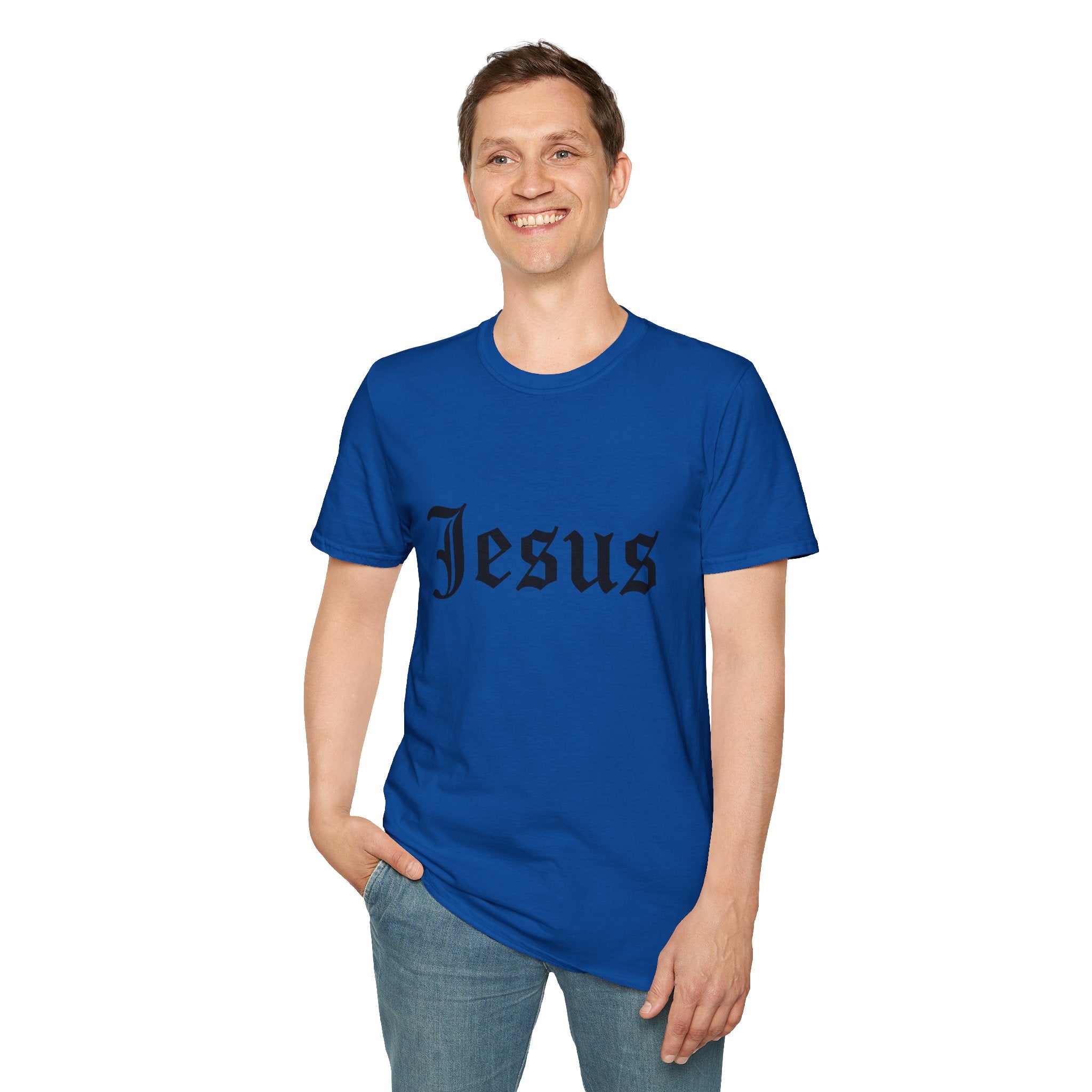 Jesus Gothic Script T-Shirt — Christian Faith Tee