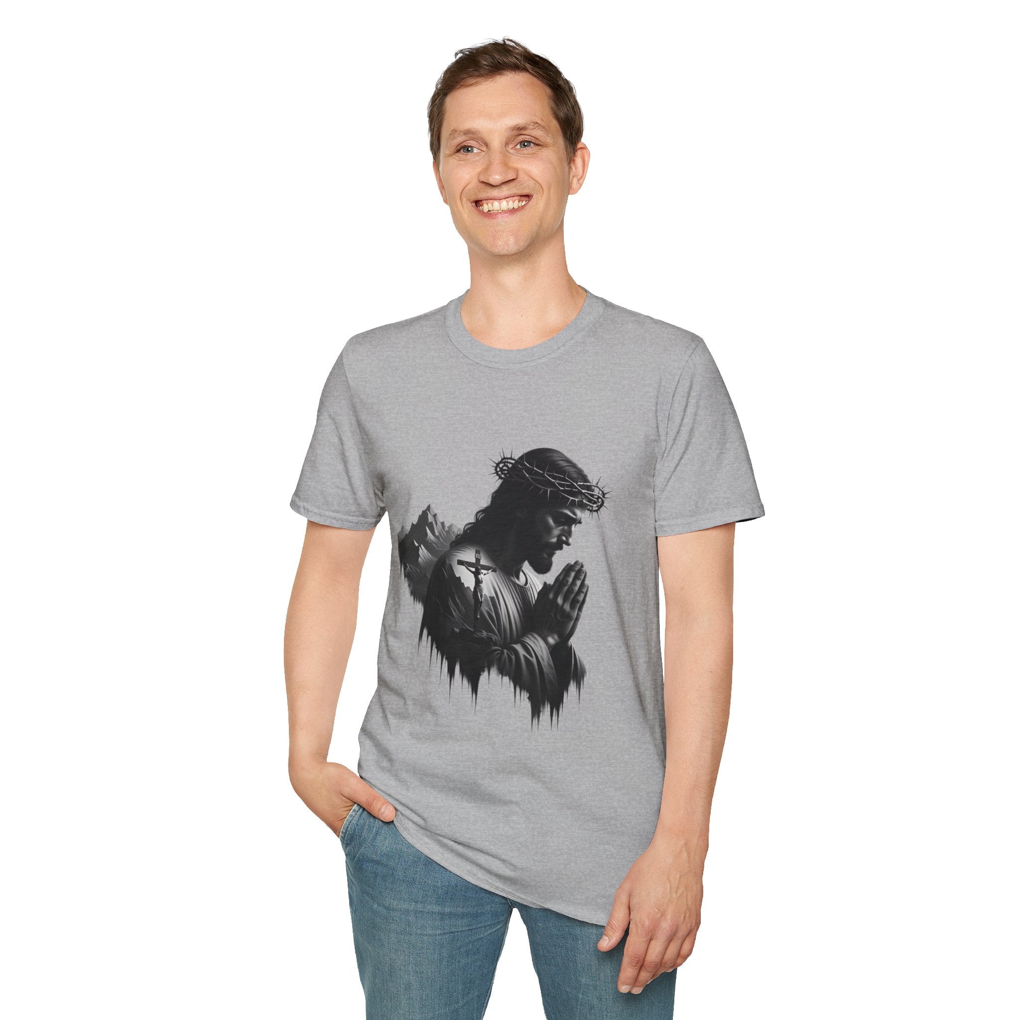 Praying Jesus Graphic T-Shirt