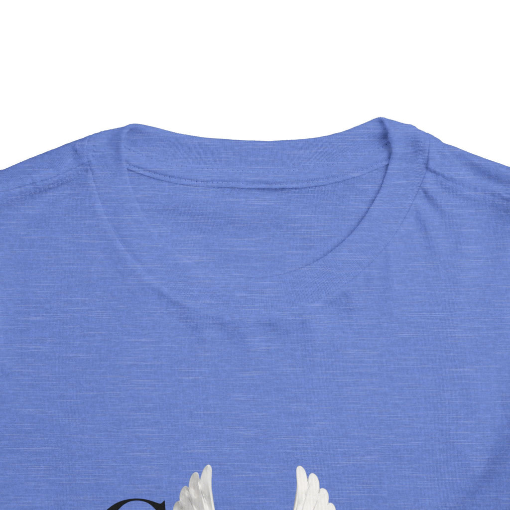 Toddler Tee — "Grace Wins" Dove Graphic Christian Short Sleeve Shirt
