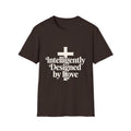 Christian T-Shirt — "Intelligently Designed by Love" Cross Faith Tee