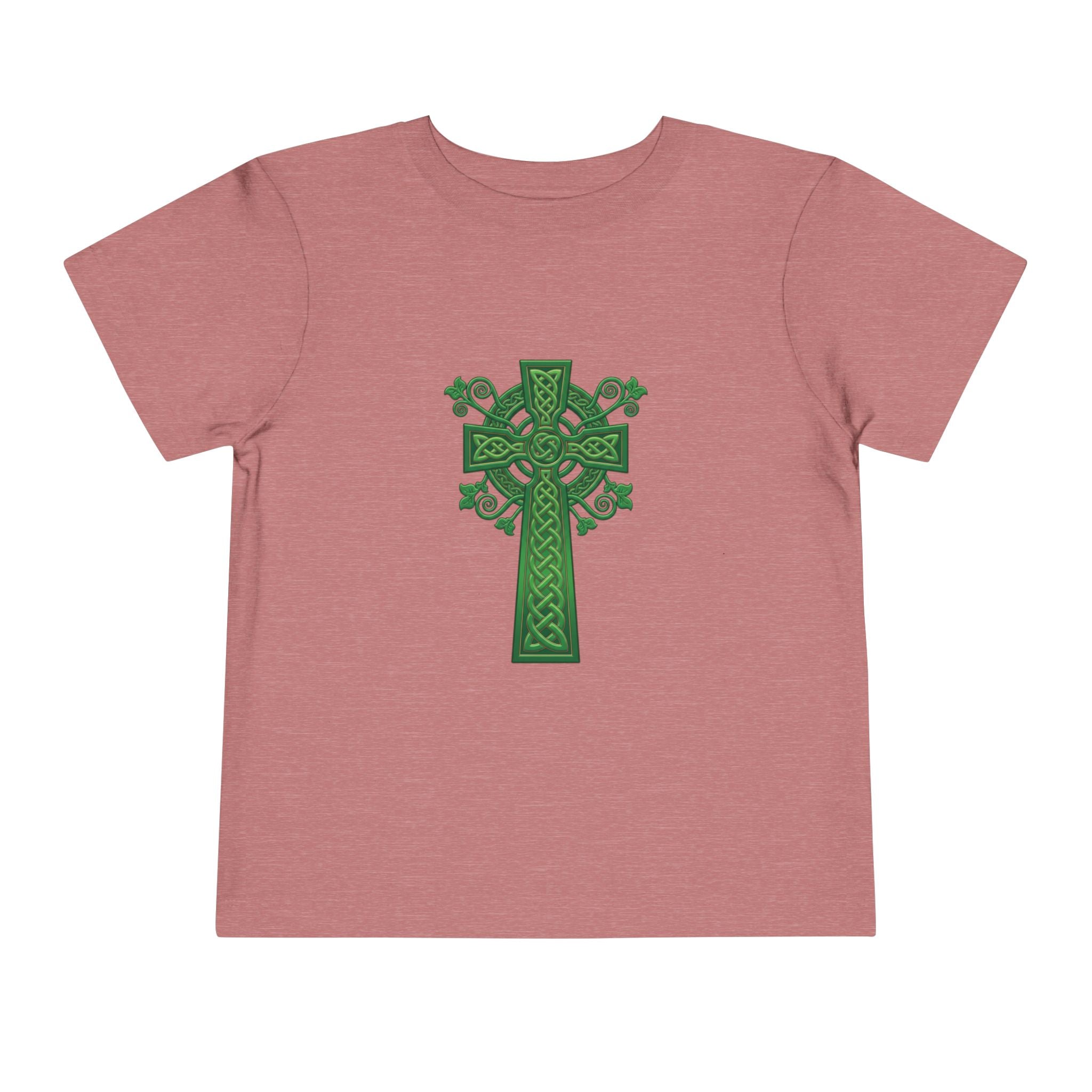 Toddler Tee — Green Celtic Cross Graphic (St. Patrick’s Day)