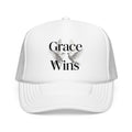 Grace Wins Trucker Hat — Inspirational Dove Foam Cap