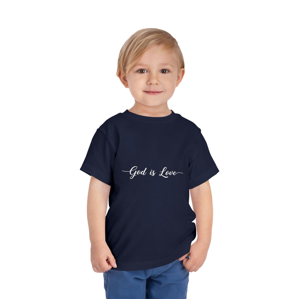 God is Love Toddler Tee — Faith-Based Kids' Short Sleeve Shirt