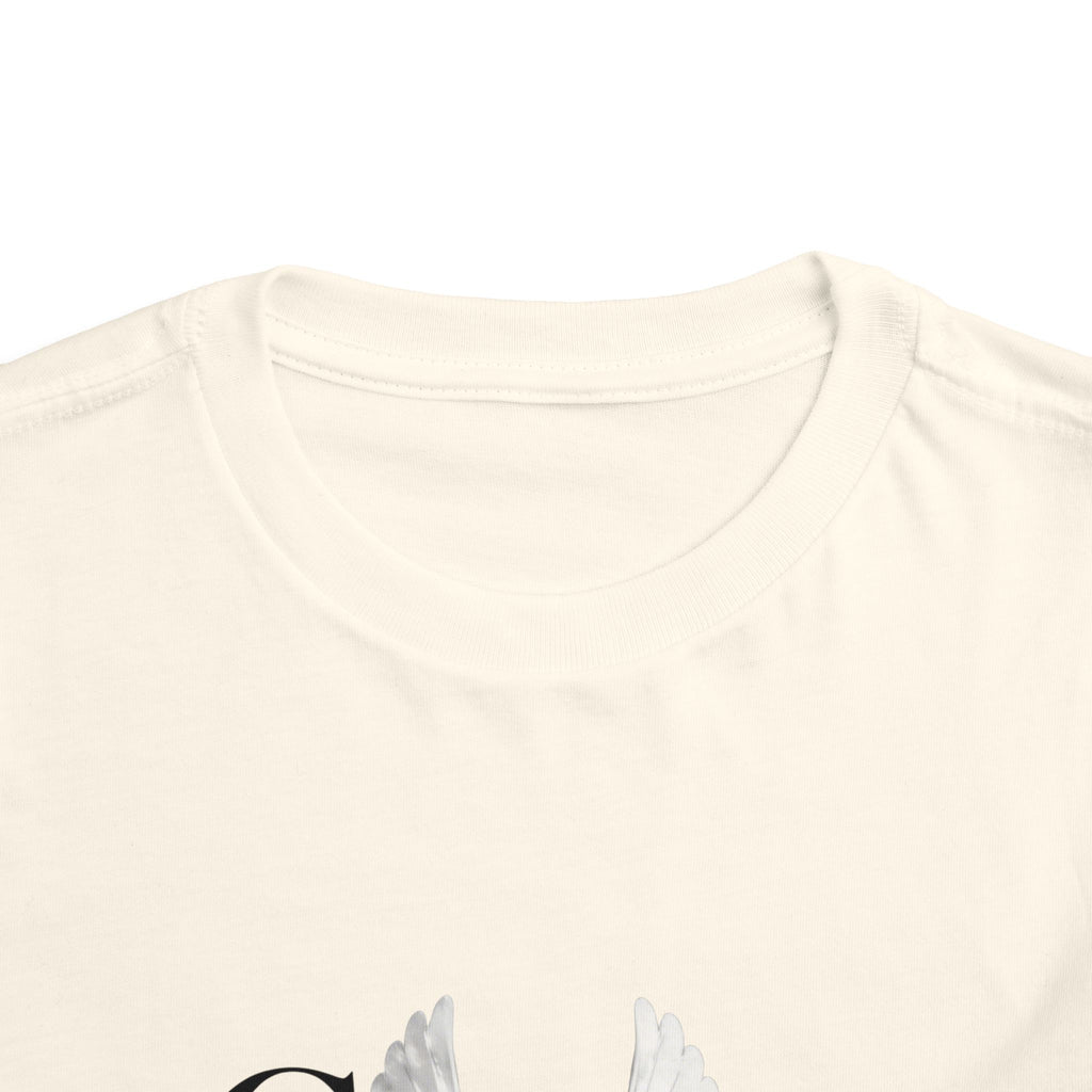 Toddler Tee — "Grace Wins" Dove Graphic Christian Short Sleeve Shirt