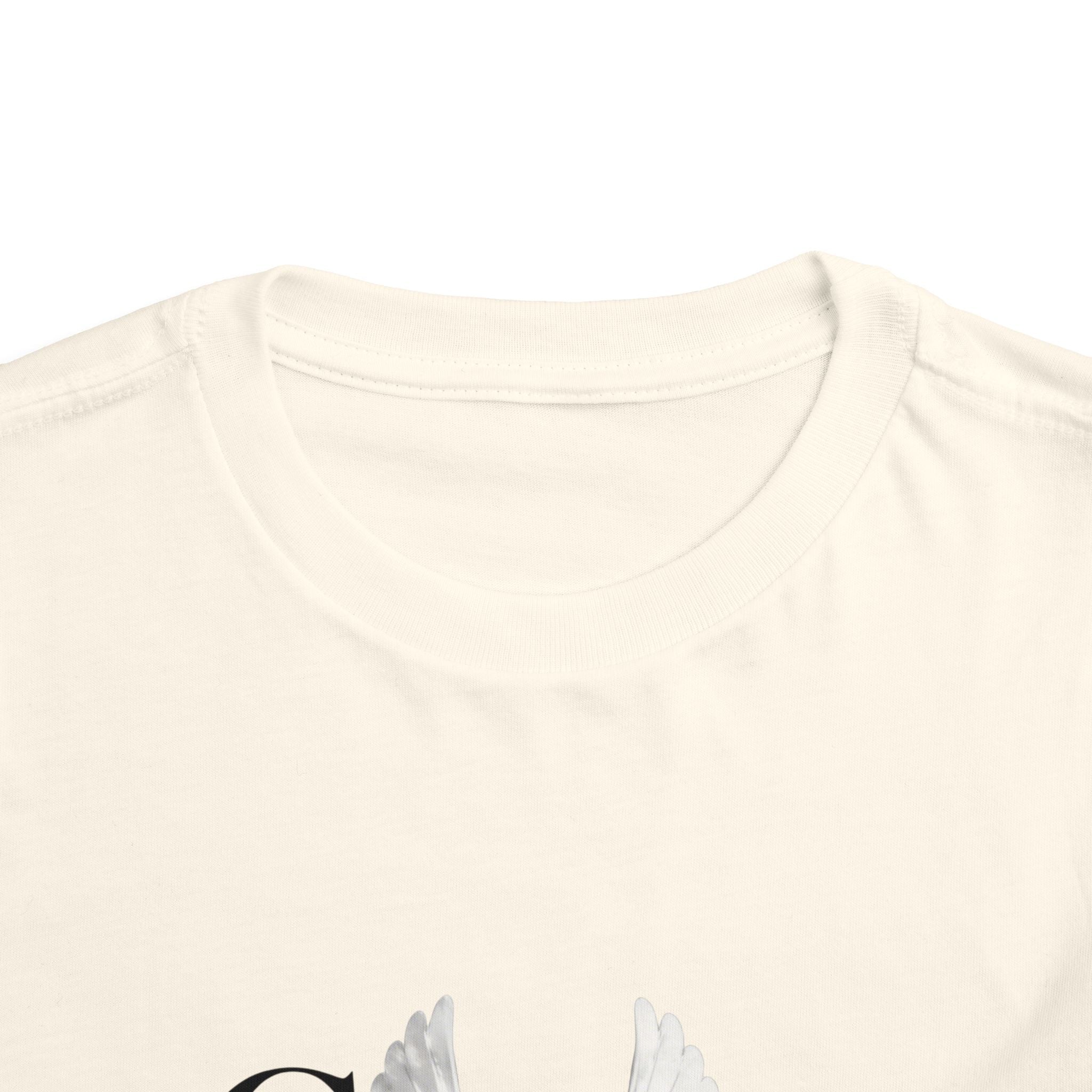 Toddler Tee — "Grace Wins" Dove Graphic Christian Short Sleeve Shirt