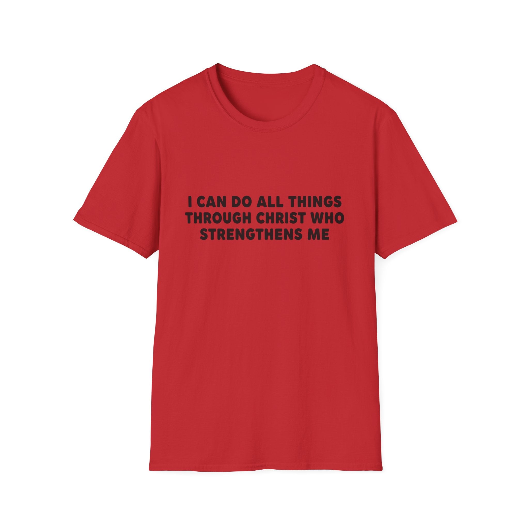 Christian Inspirational T-Shirt — "I Can Do All Things Through Christ"