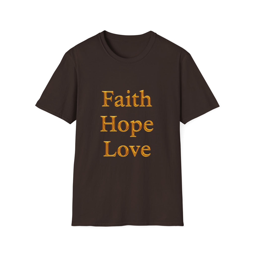 Faith Hope Love T-Shirt — Inspirational Christian Tee