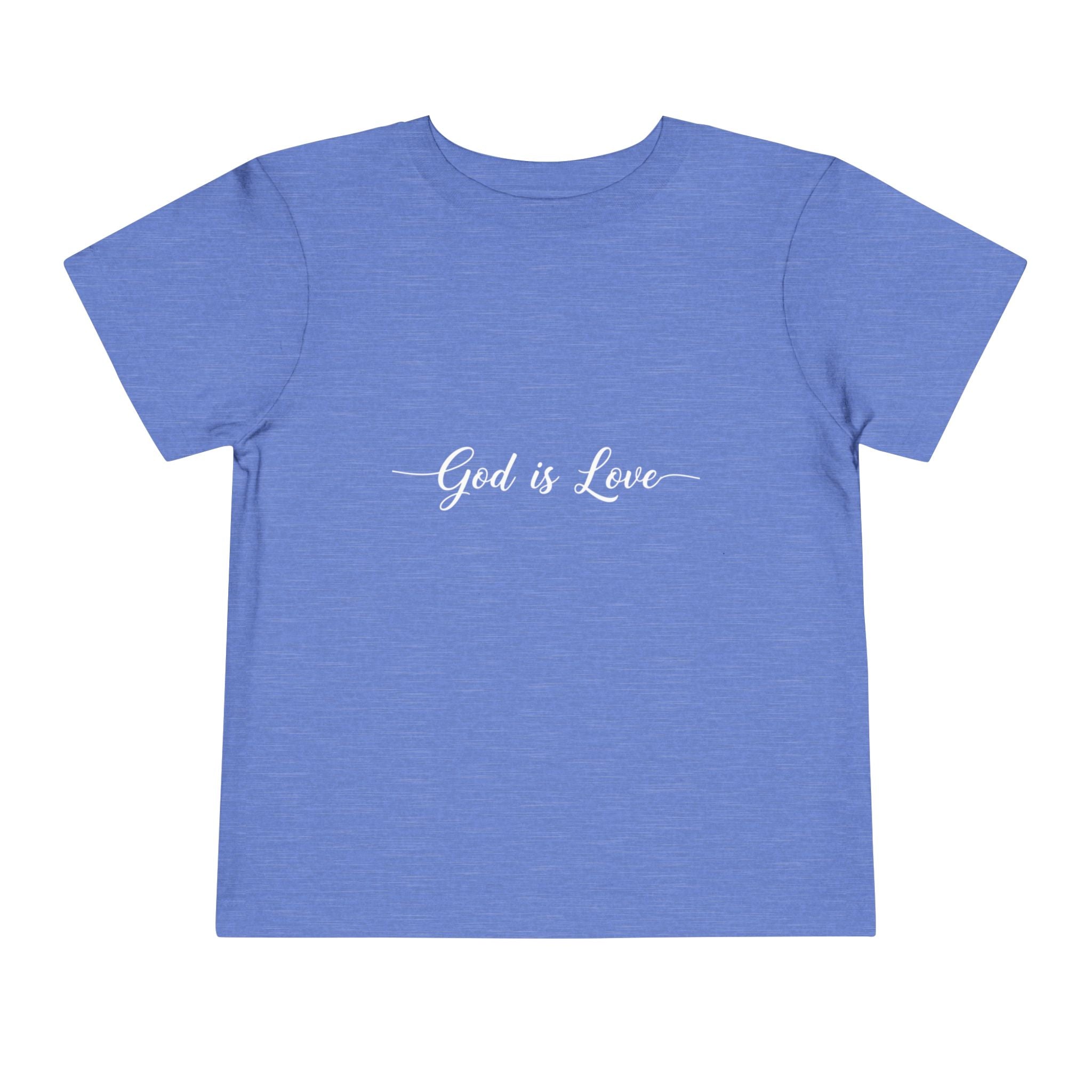 God is Love Toddler Tee — Faith-Based Kids' Short Sleeve Shirt