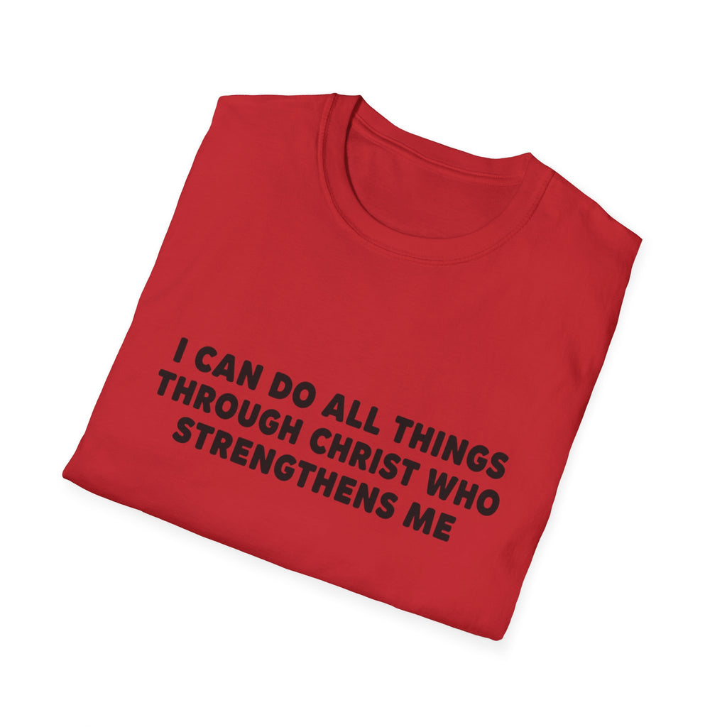 Christian Inspirational T-Shirt — "I Can Do All Things Through Christ"