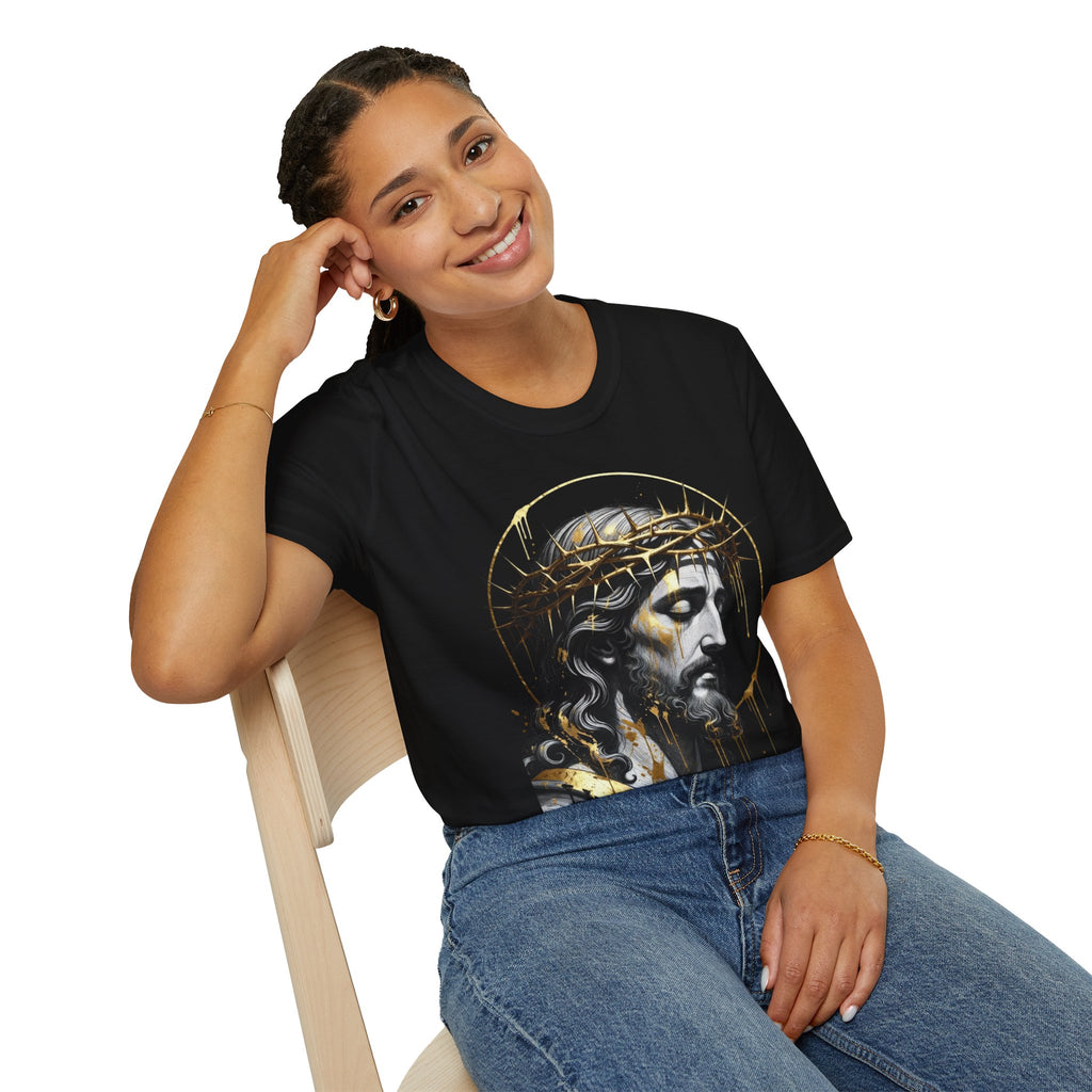 Jesus Portrait T-Shirt — Crown of Thorns Christian Tee