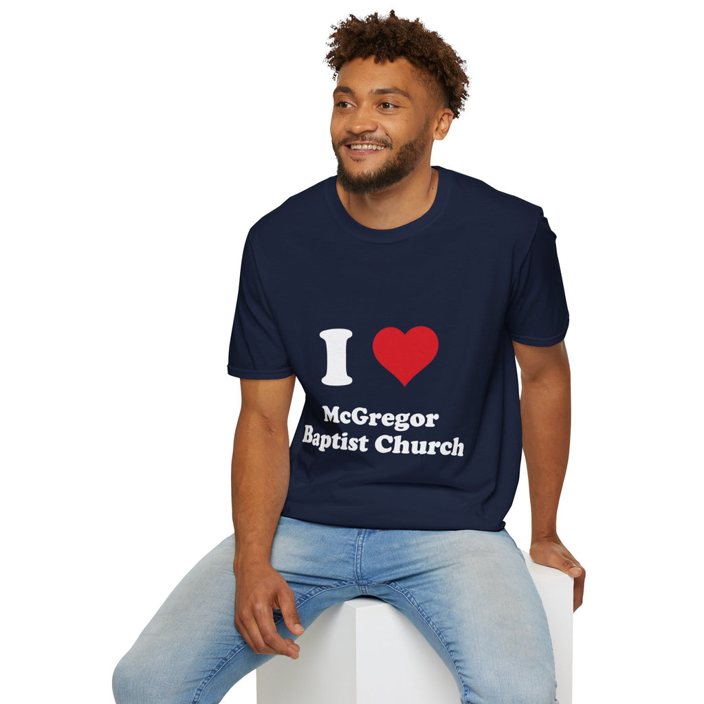 I Heart McGregor Baptist Church T-Shirt — Church Fan Tee