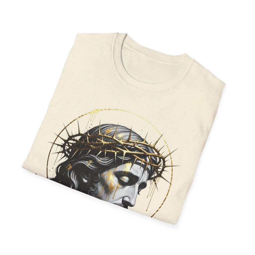 Jesus Portrait T-Shirt — Crown of Thorns Christian Tee