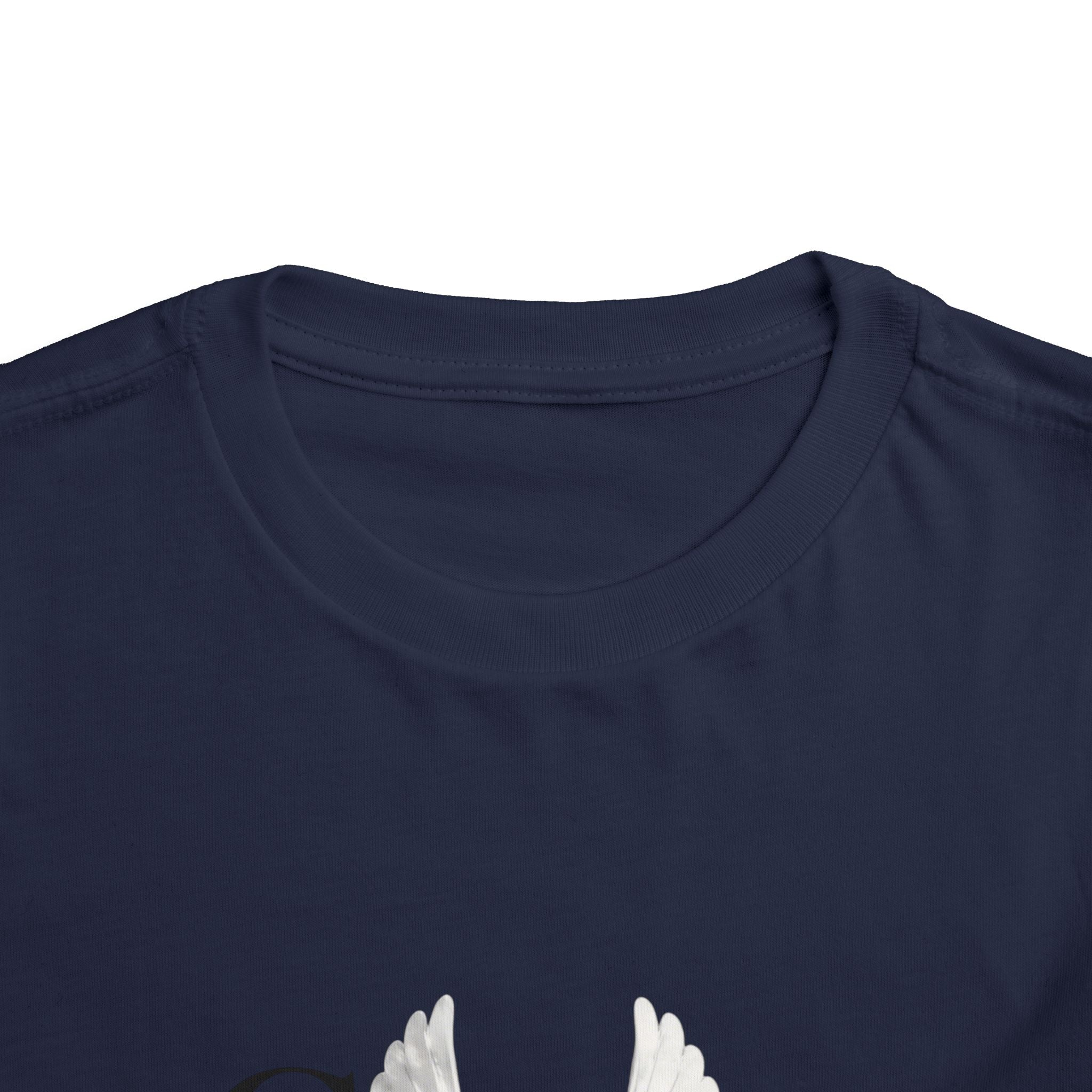Toddler Tee — "Grace Wins" Dove Graphic Christian Short Sleeve Shirt