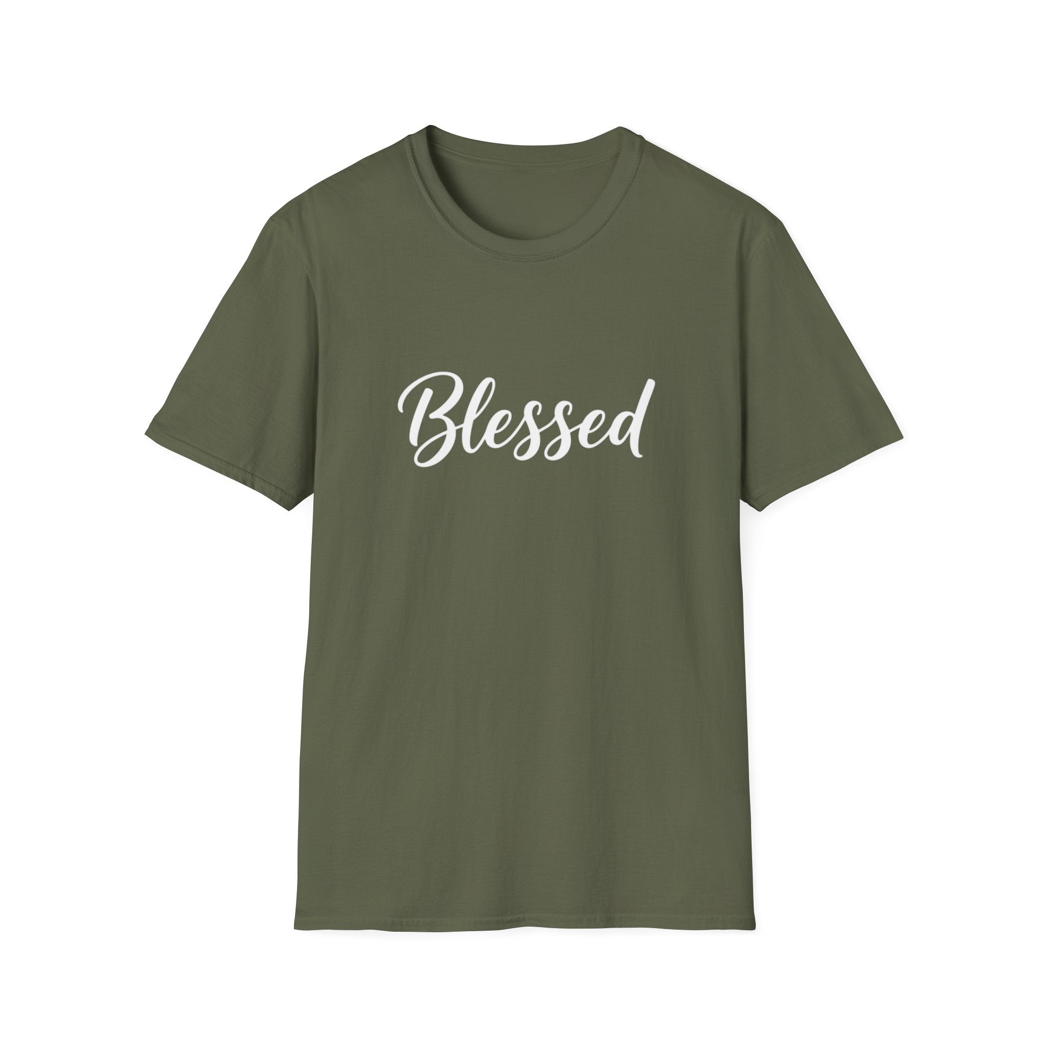 Blessed Script T-Shirt — Inspirational Faith Graphic Tee