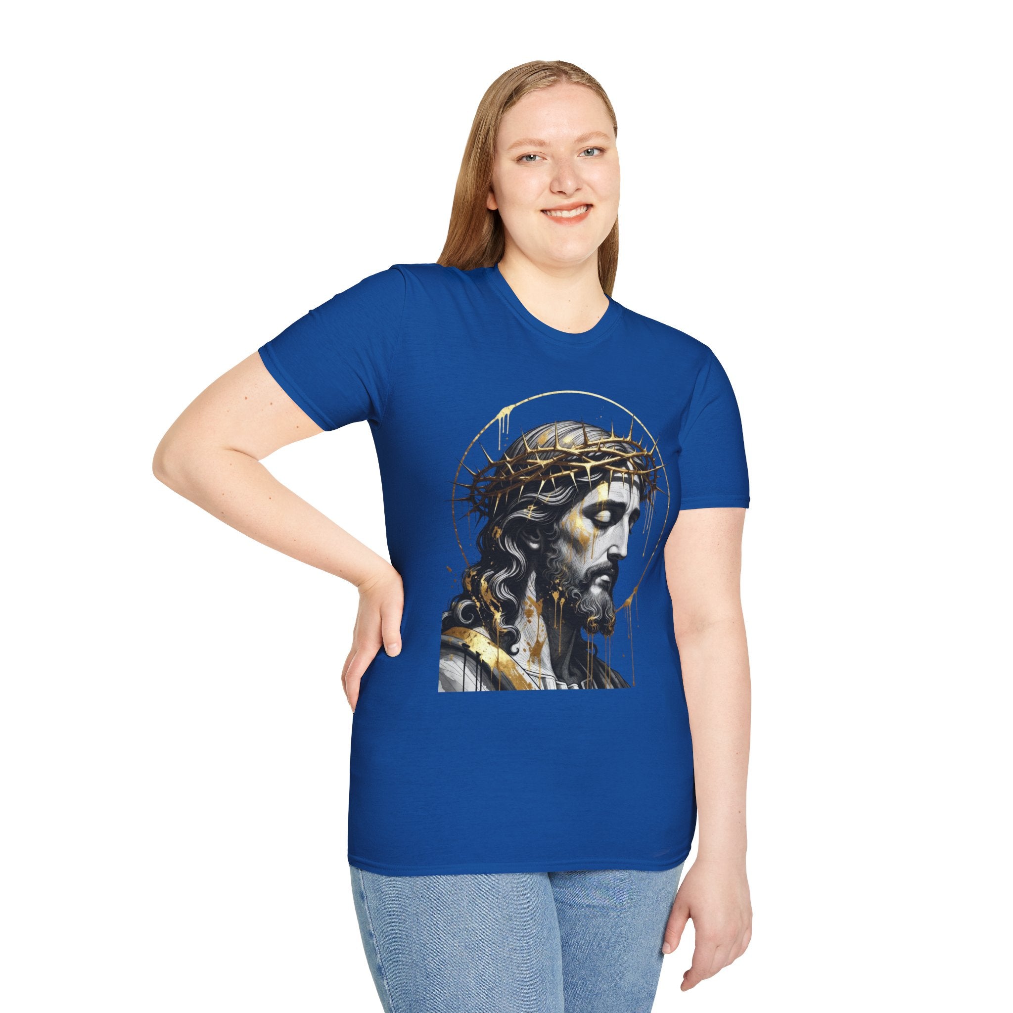 Jesus Portrait T-Shirt — Crown of Thorns Christian Tee