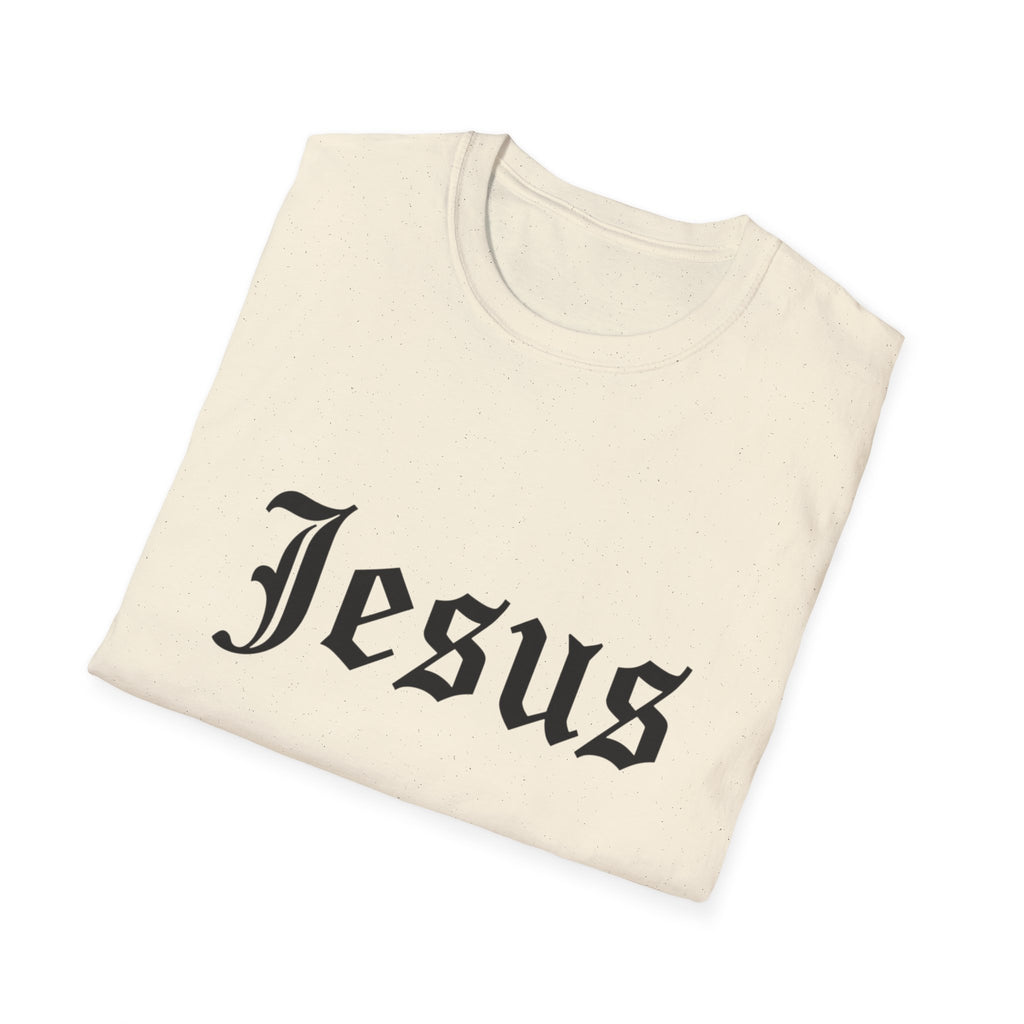 Jesus Gothic Script T-Shirt — Christian Faith Tee