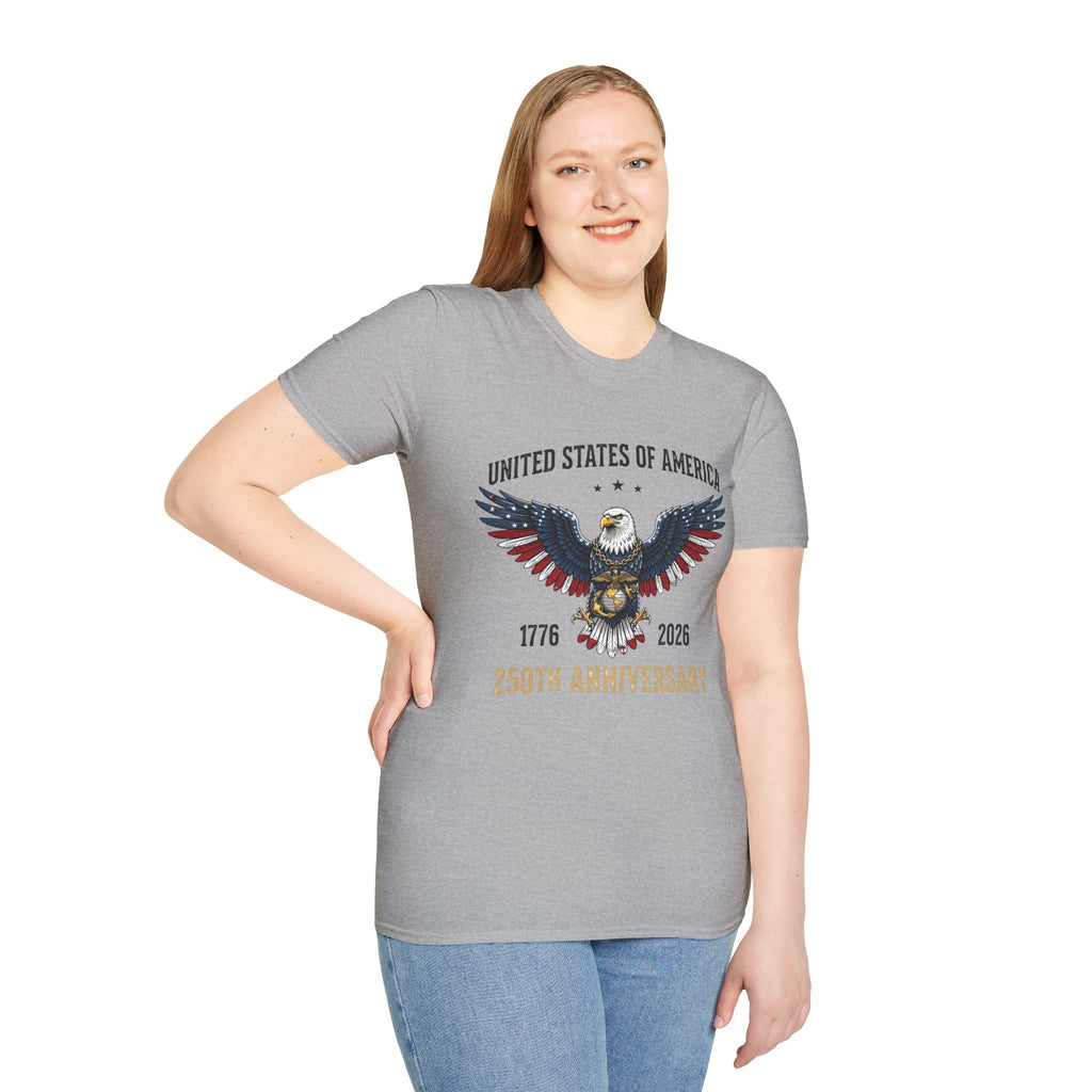 United States of America Eagle T-Shirt — 250th Anniversary 1776–2026 Patriotic Tee