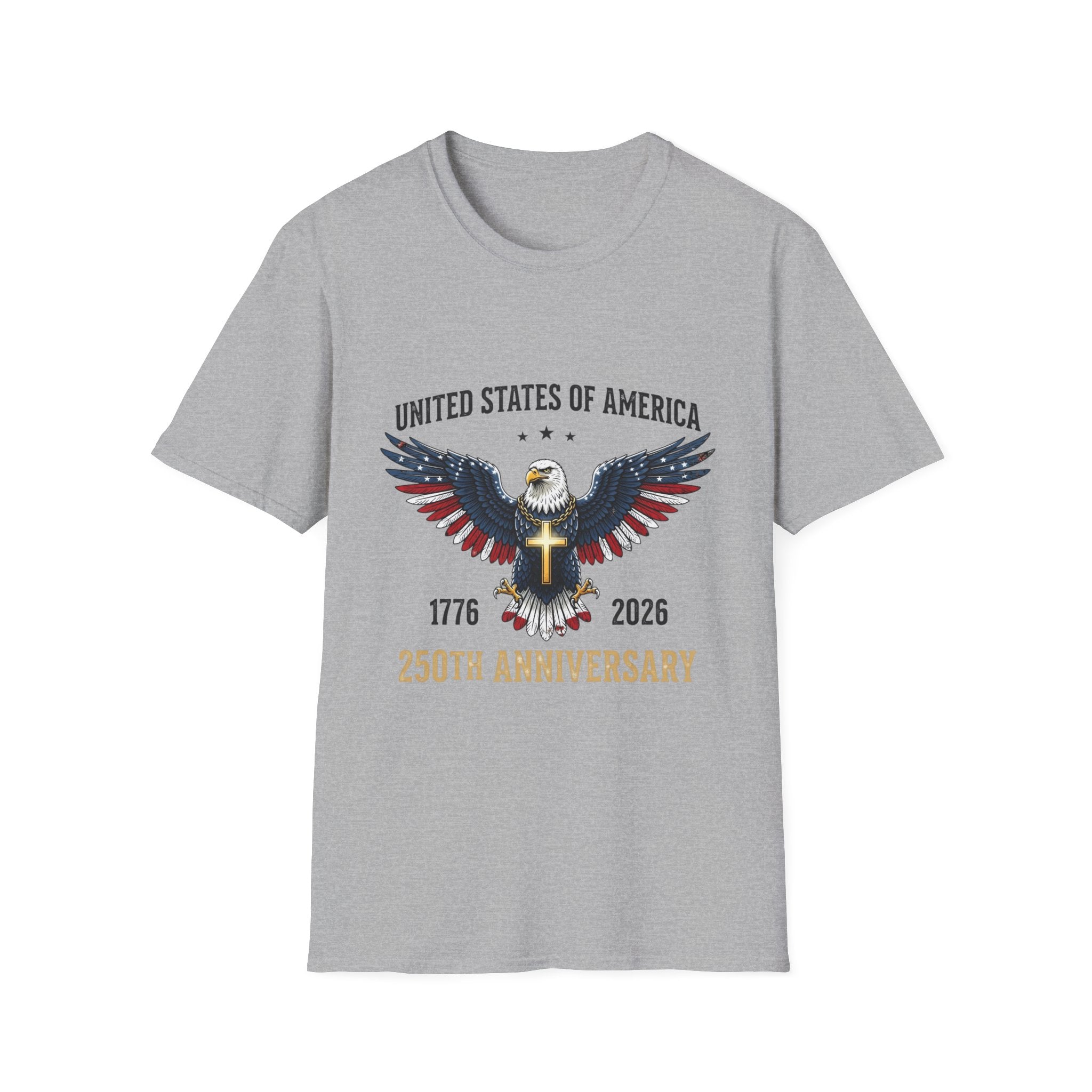 American Eagle Graphic T-Shirt — United States of America 1776–2026 Patriotic Tee