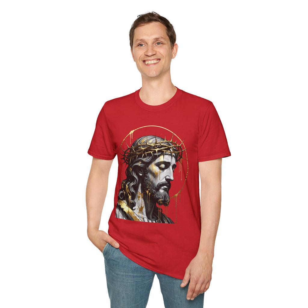 Jesus Portrait T-Shirt — Crown of Thorns Christian Tee