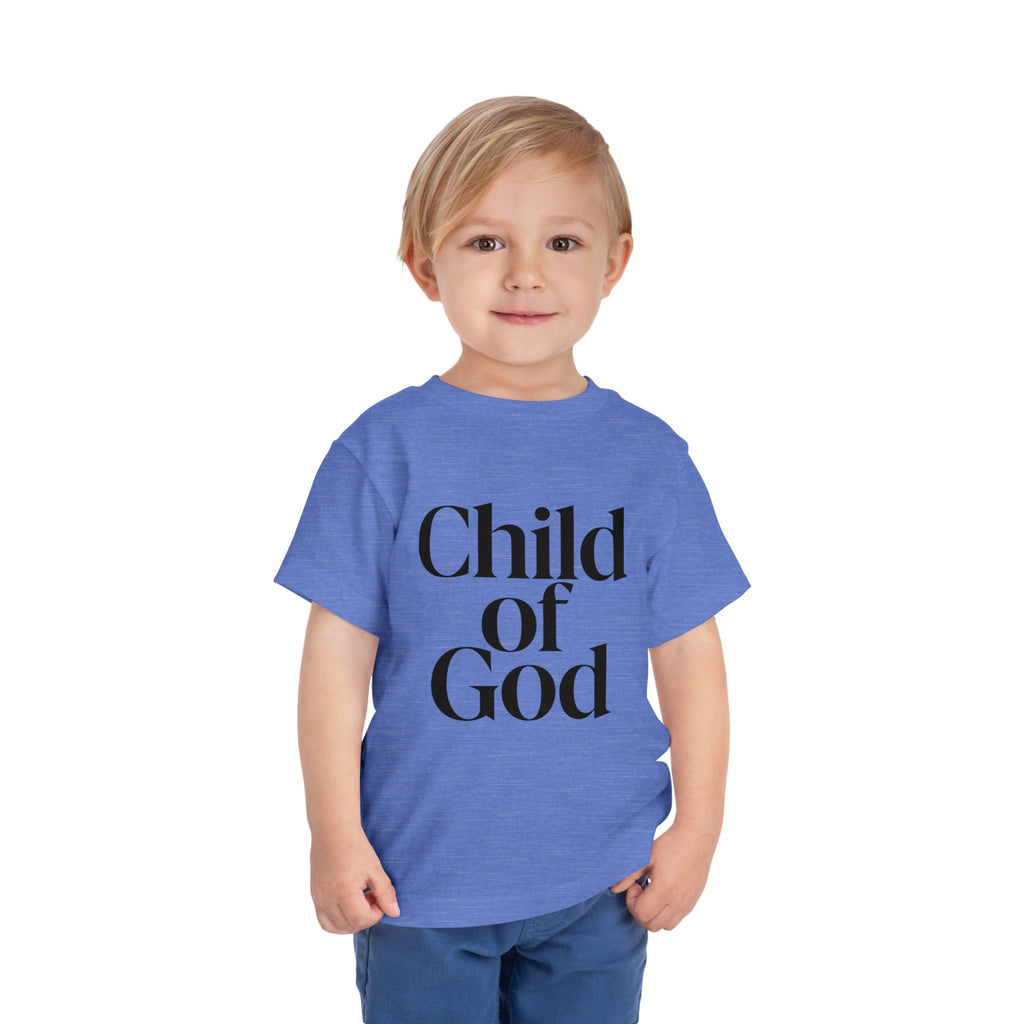 Toddler Tee – "Child of God" Faith Graphic