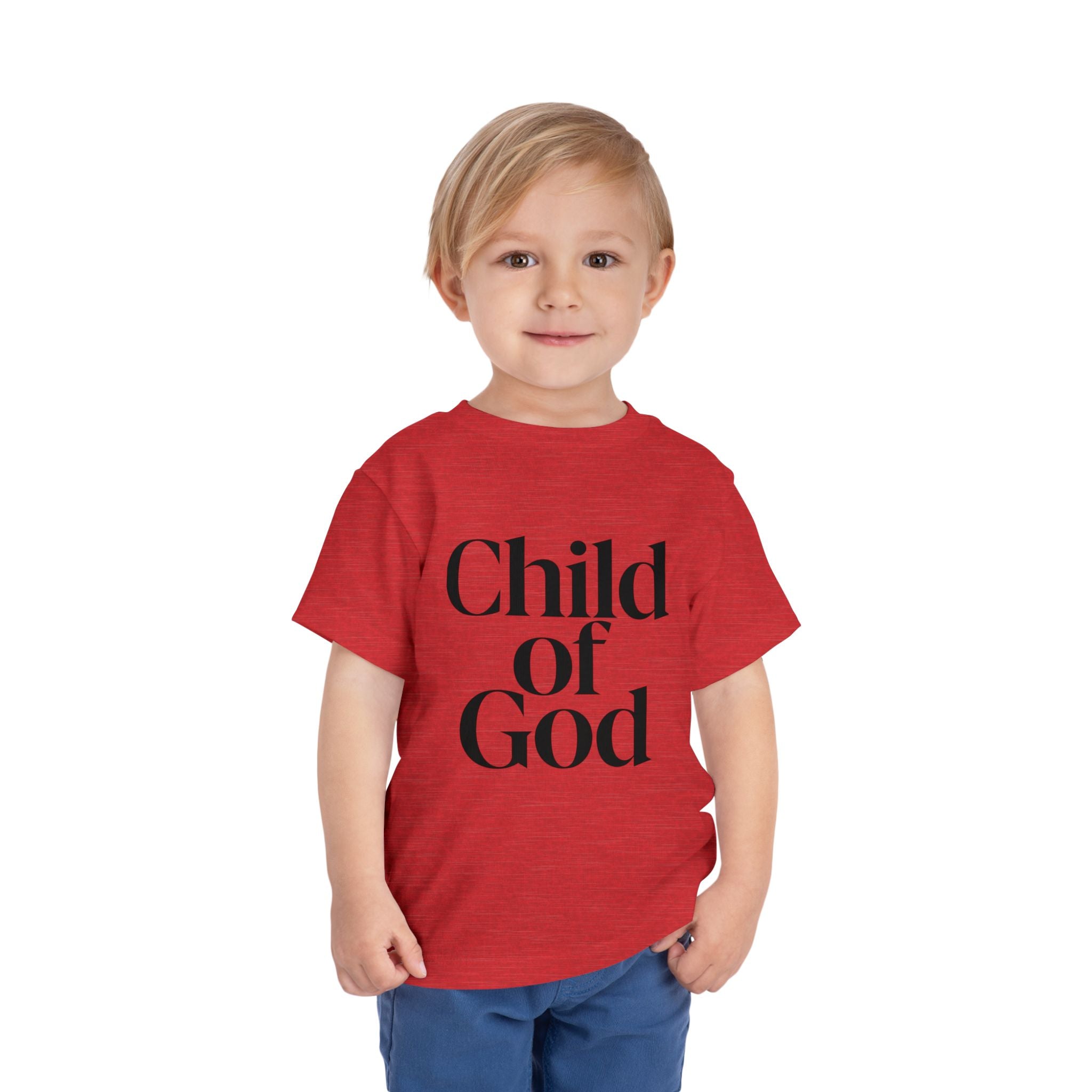 Toddler Tee – "Child of God" Faith Graphic