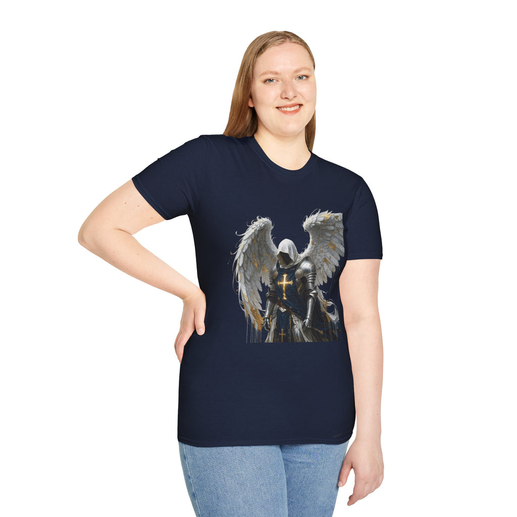 Angel Knight T-Shirt — Gothic Winged Crusader Graphic Tee