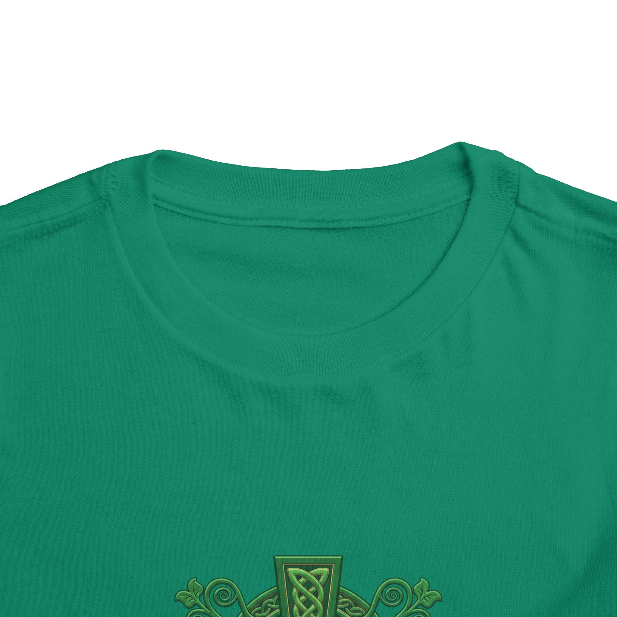 Toddler Tee — Green Celtic Cross Graphic (St. Patrick’s Day)