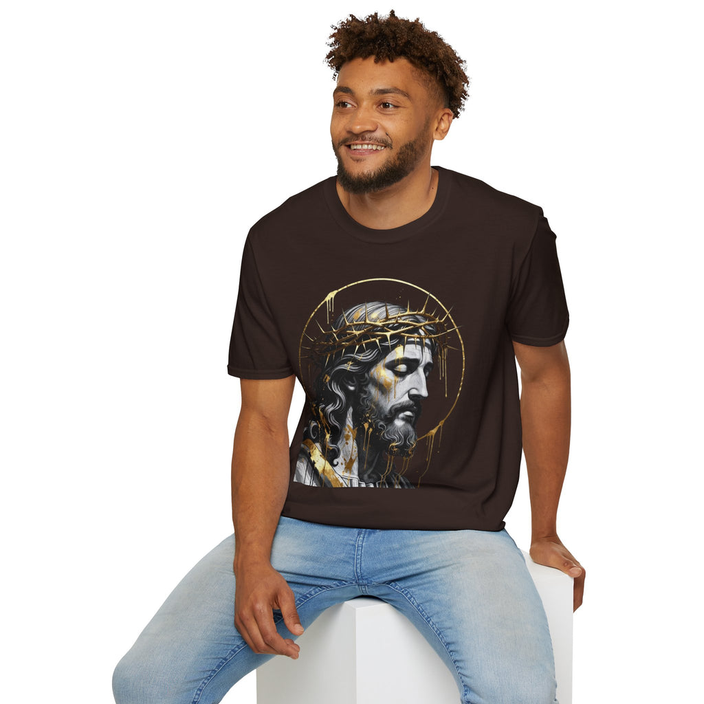Jesus Portrait T-Shirt — Crown of Thorns Christian Tee