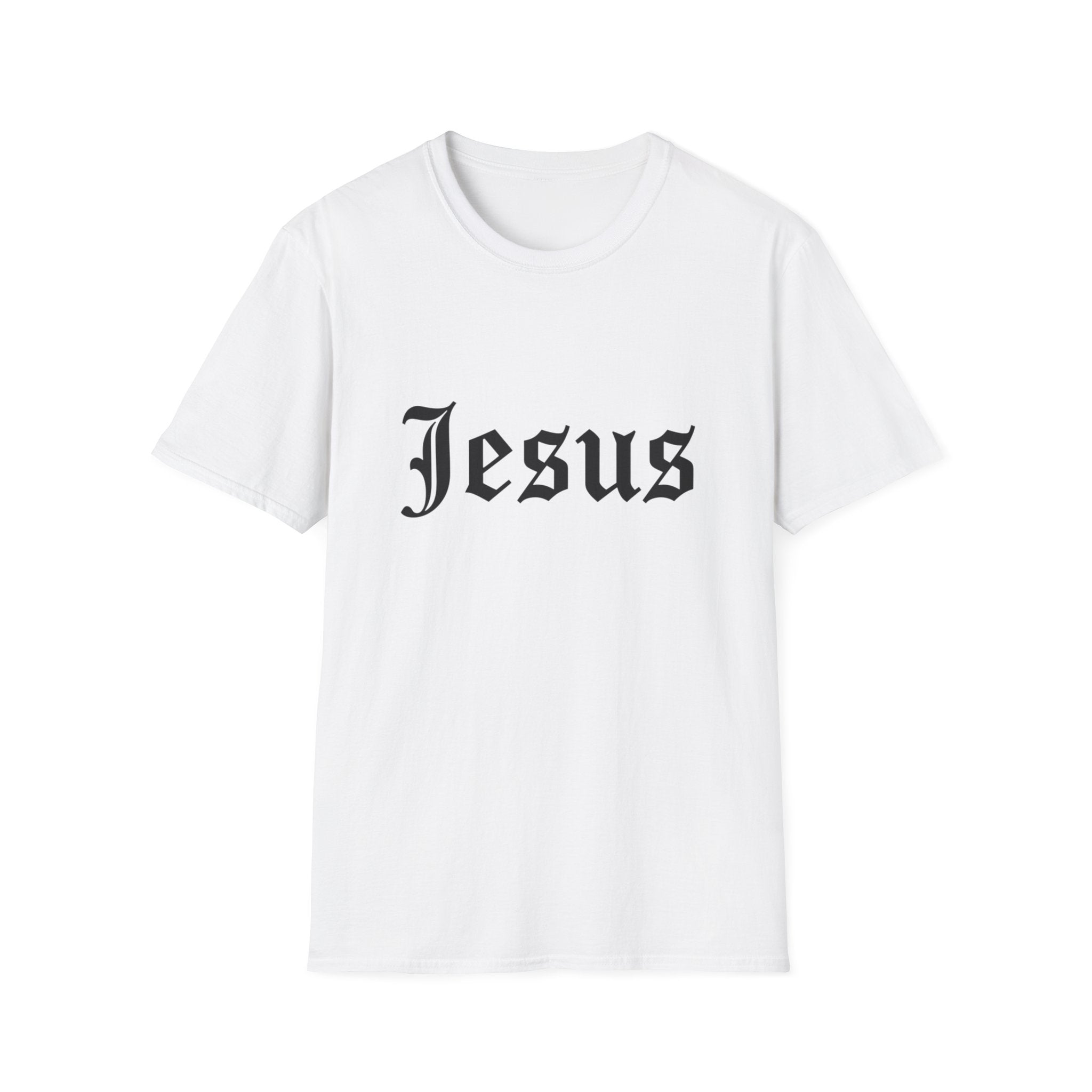 Jesus Gothic Script T-Shirt — Christian Faith Tee