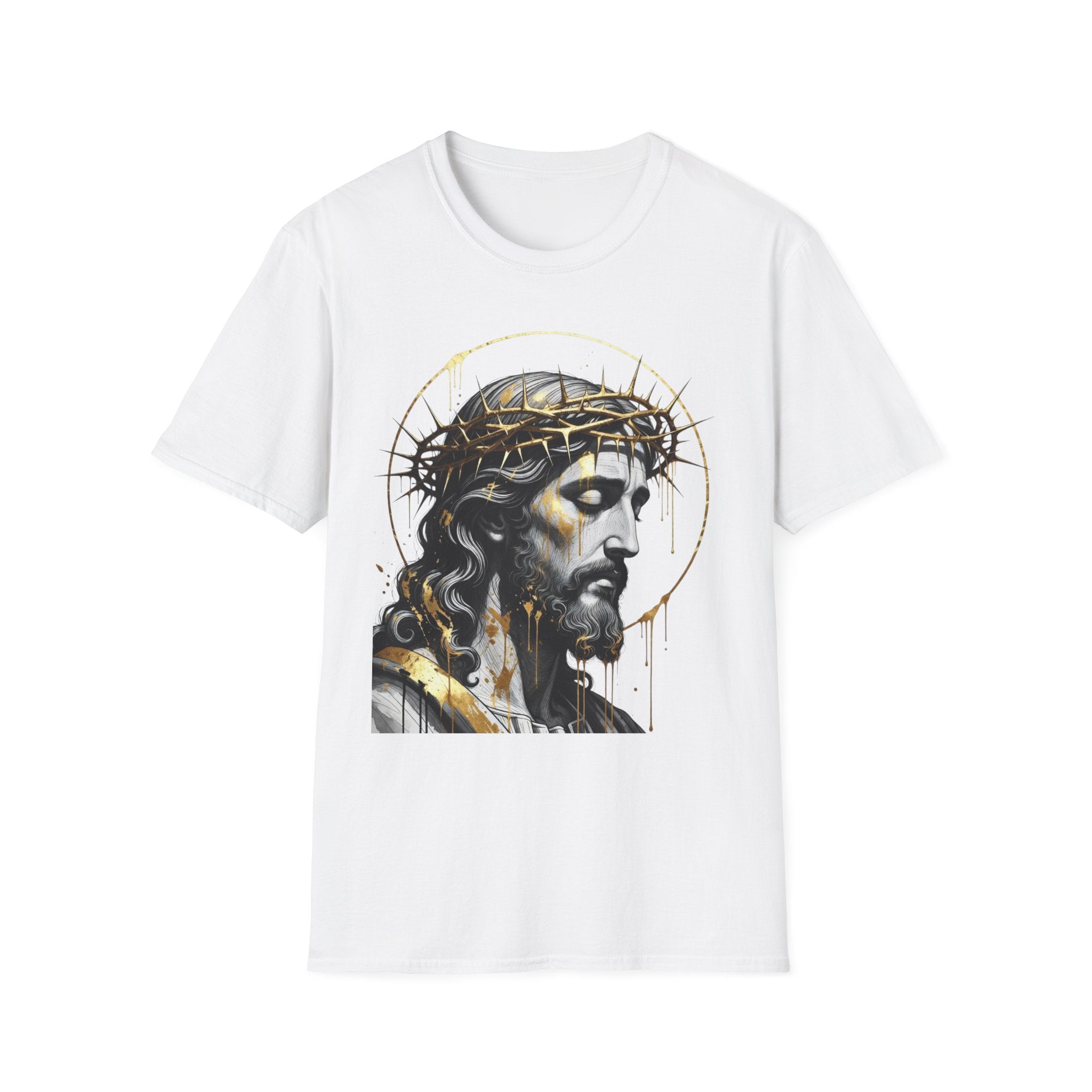 Jesus Portrait T-Shirt — Crown of Thorns Christian Tee
