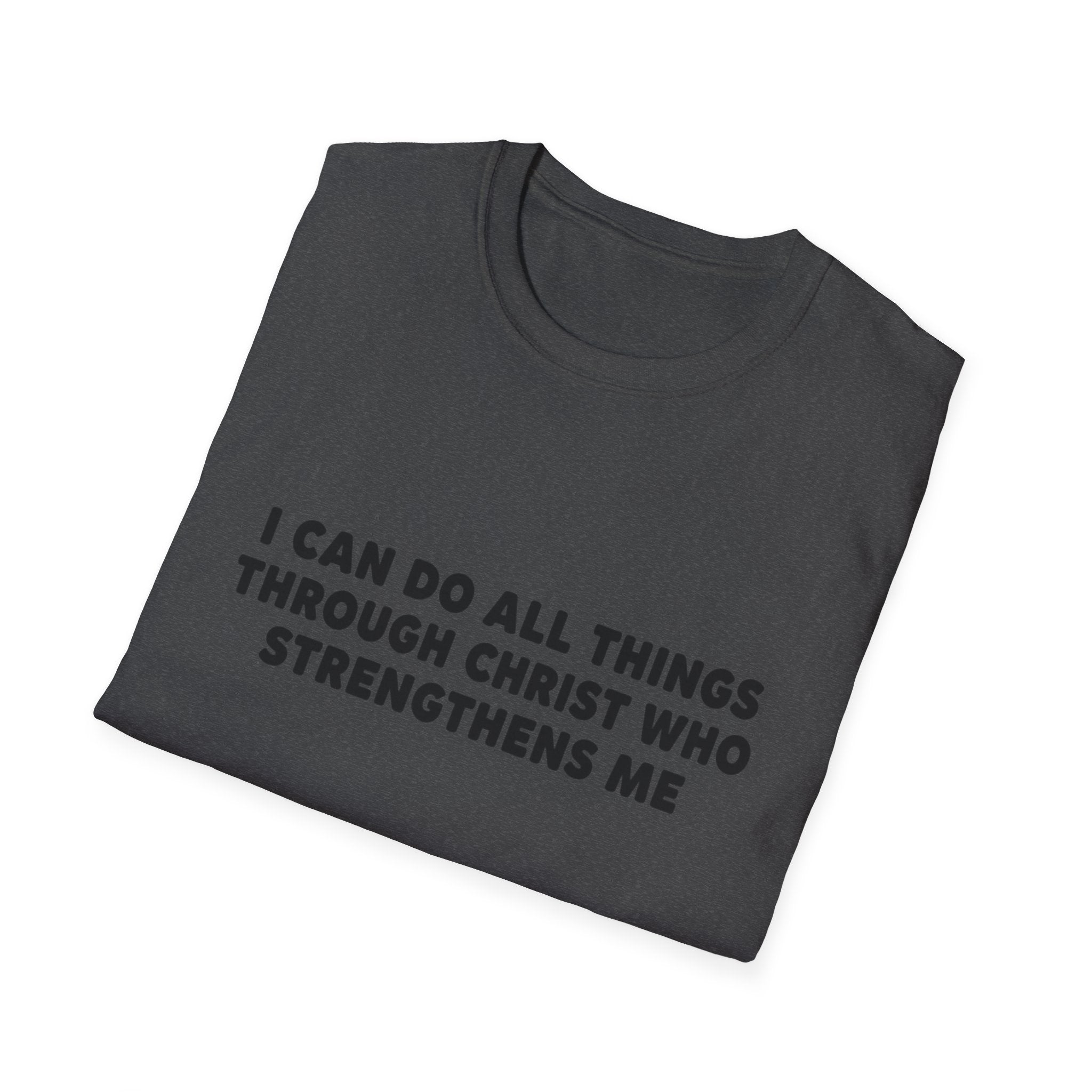 Christian Inspirational T-Shirt — "I Can Do All Things Through Christ"