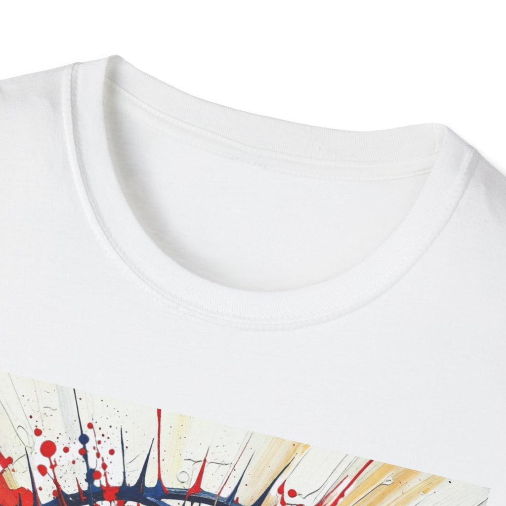 Religious Portrait T-Shirt — Crown of Thorns Christian Art Tee