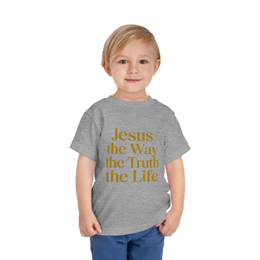 Toddler Tee — "Jesus the Way the Truth the Life" Christian Kids Shirt