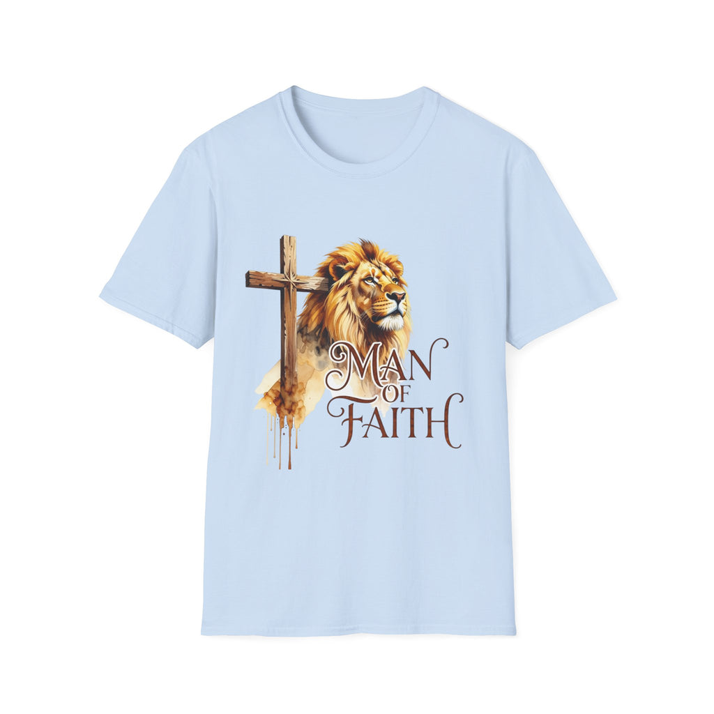 Man of Faith T-Shirt — Lion & Cross Christian Faith Tee
