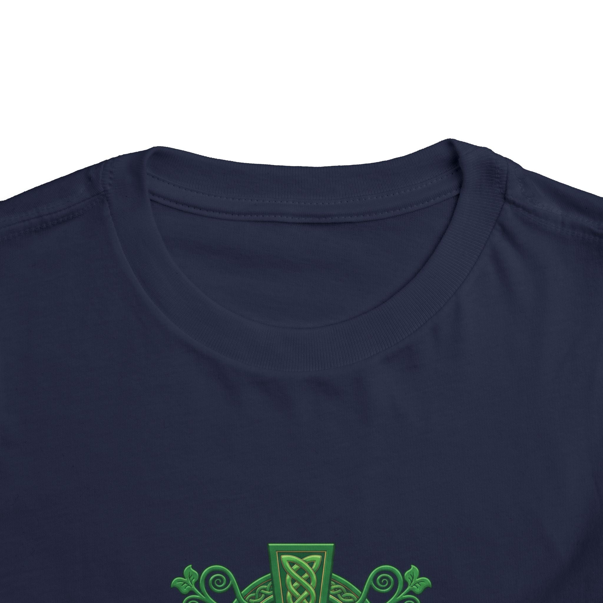 Toddler Tee — Green Celtic Cross Graphic (St. Patrick’s Day)