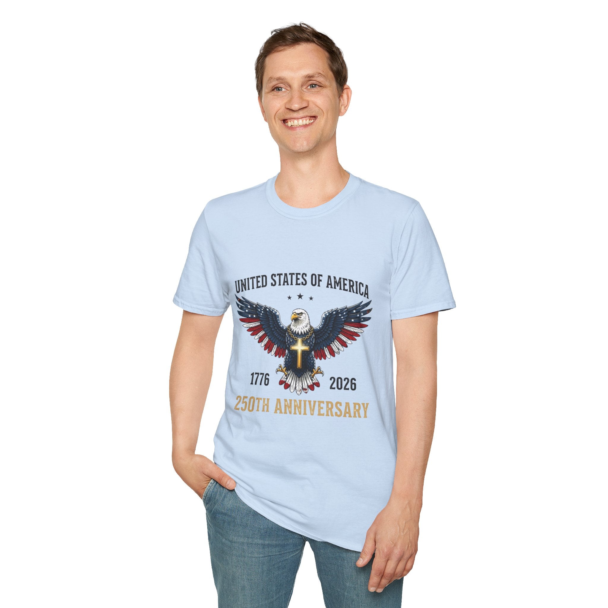 American Eagle Graphic T-Shirt — United States of America 1776–2026 Patriotic Tee