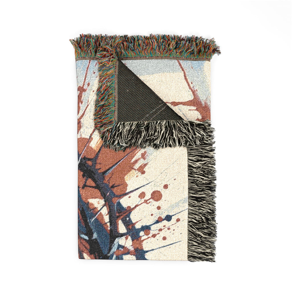 Woven Blanket — Jesus with Crown of Thorns Tapestry Throw (Religious Christian Gift)