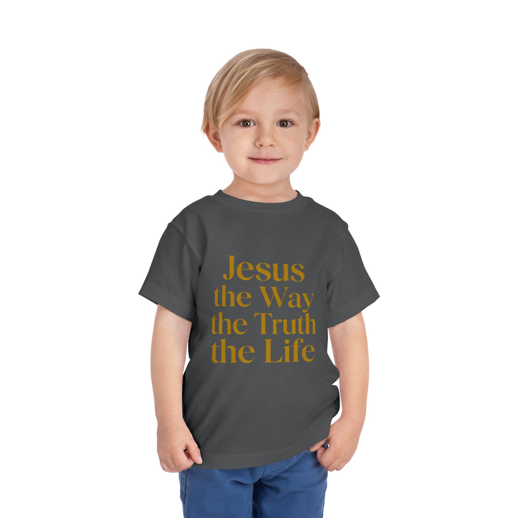 Toddler Tee — "Jesus the Way the Truth the Life" Christian Kids Shirt
