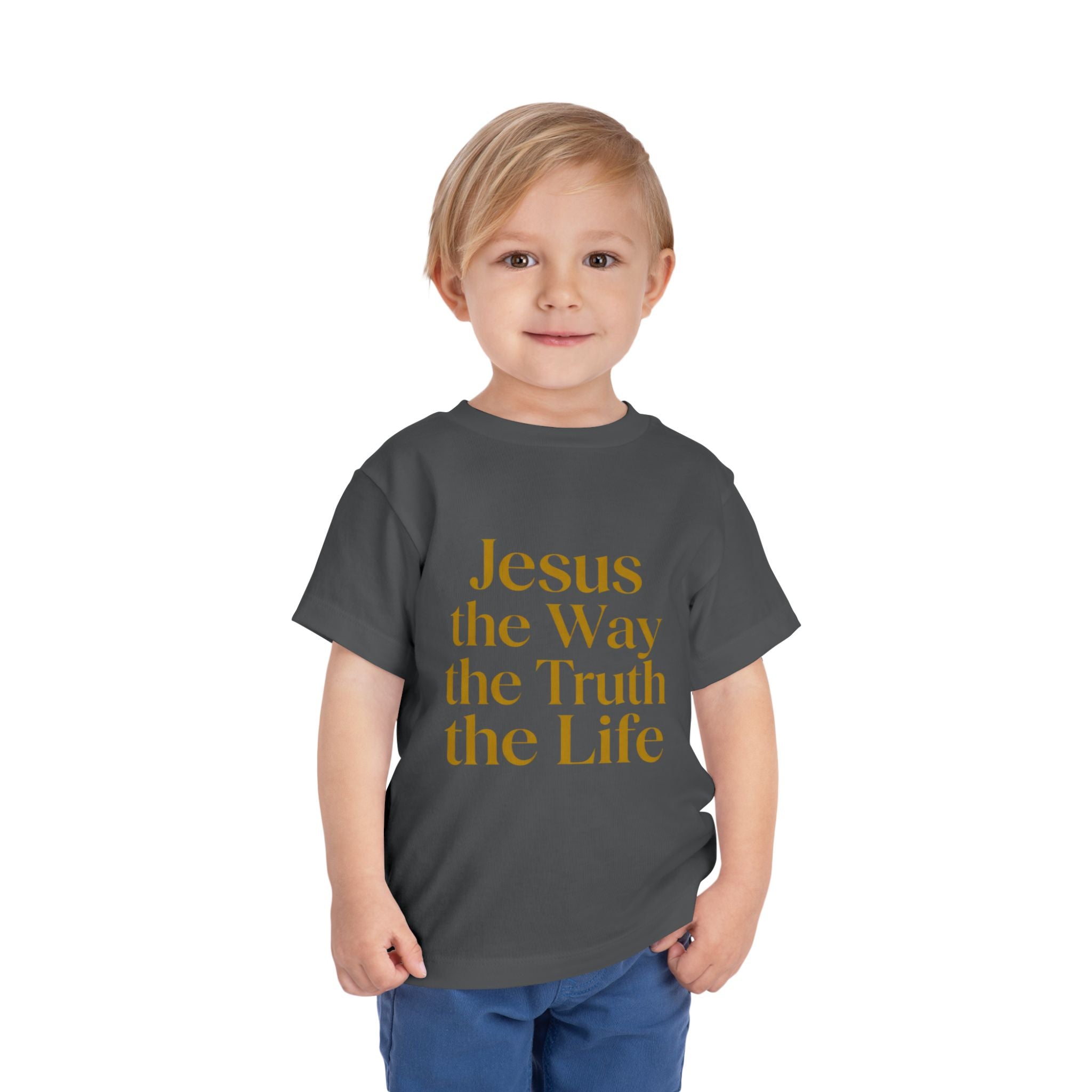 Toddler Tee — "Jesus the Way the Truth the Life" Christian Kids Shirt
