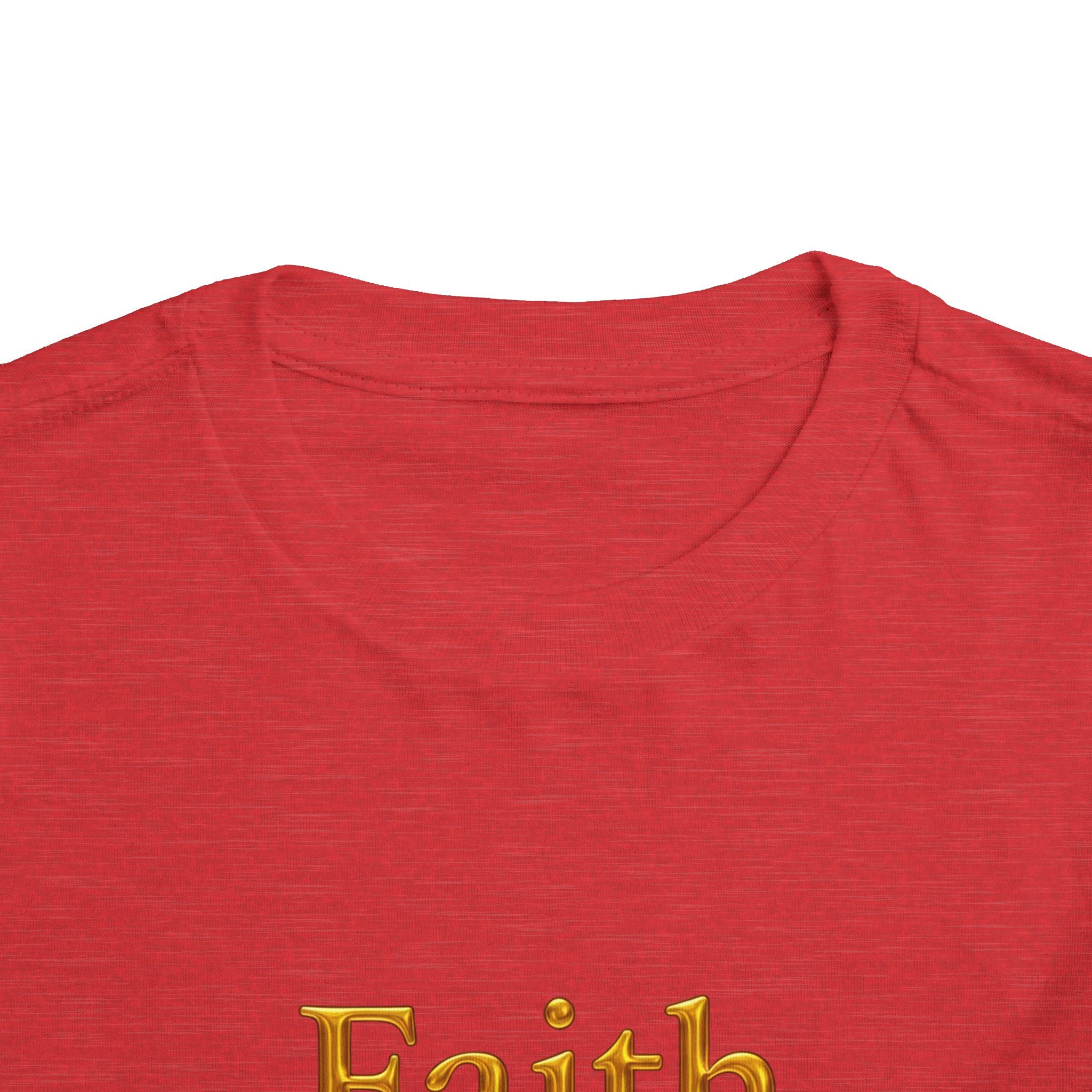 Toddler Tee — Faith Hope Love Gold Text