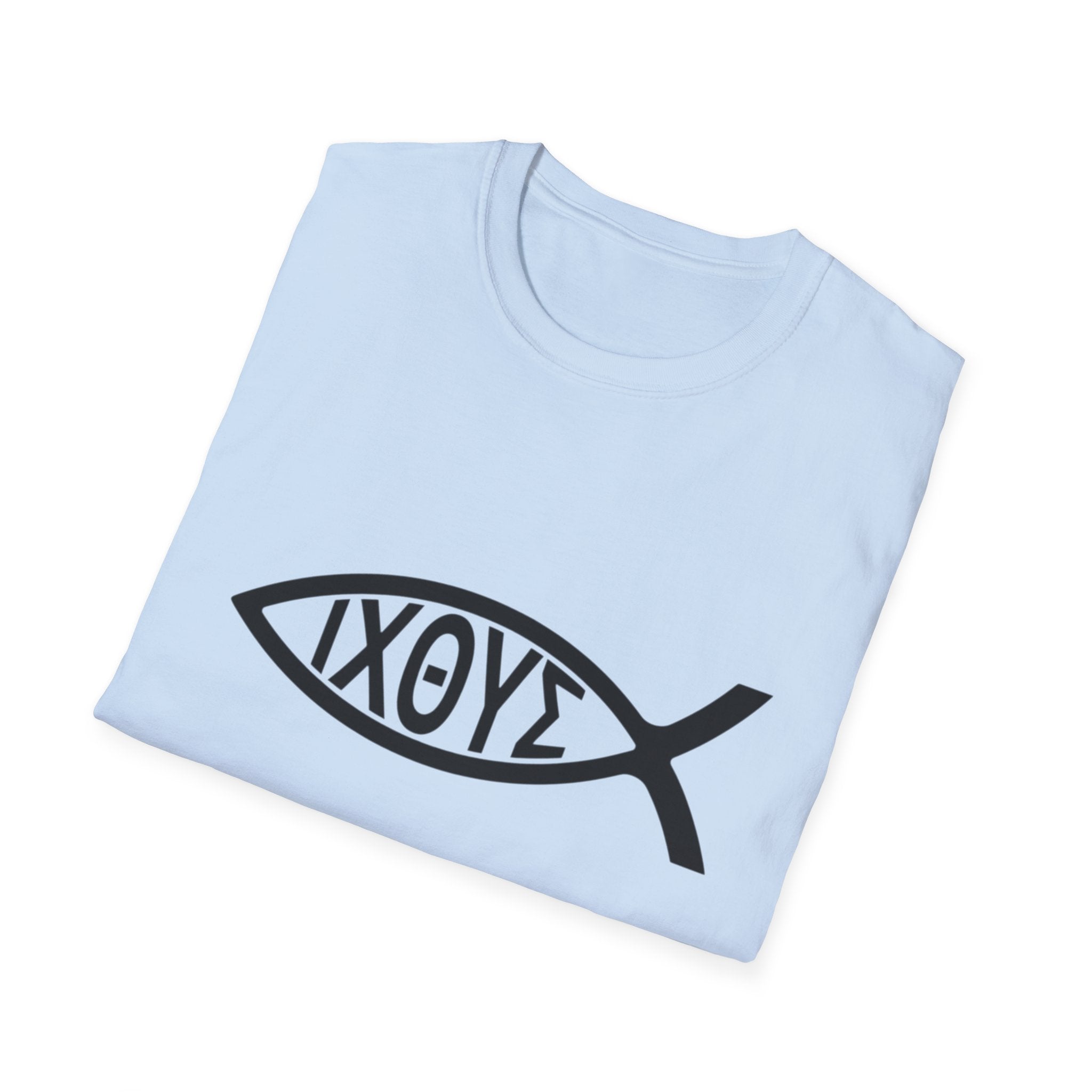 Christian Ichthys Fish T‑Shirt — IXΘΥΣ Symbol Faith Tee