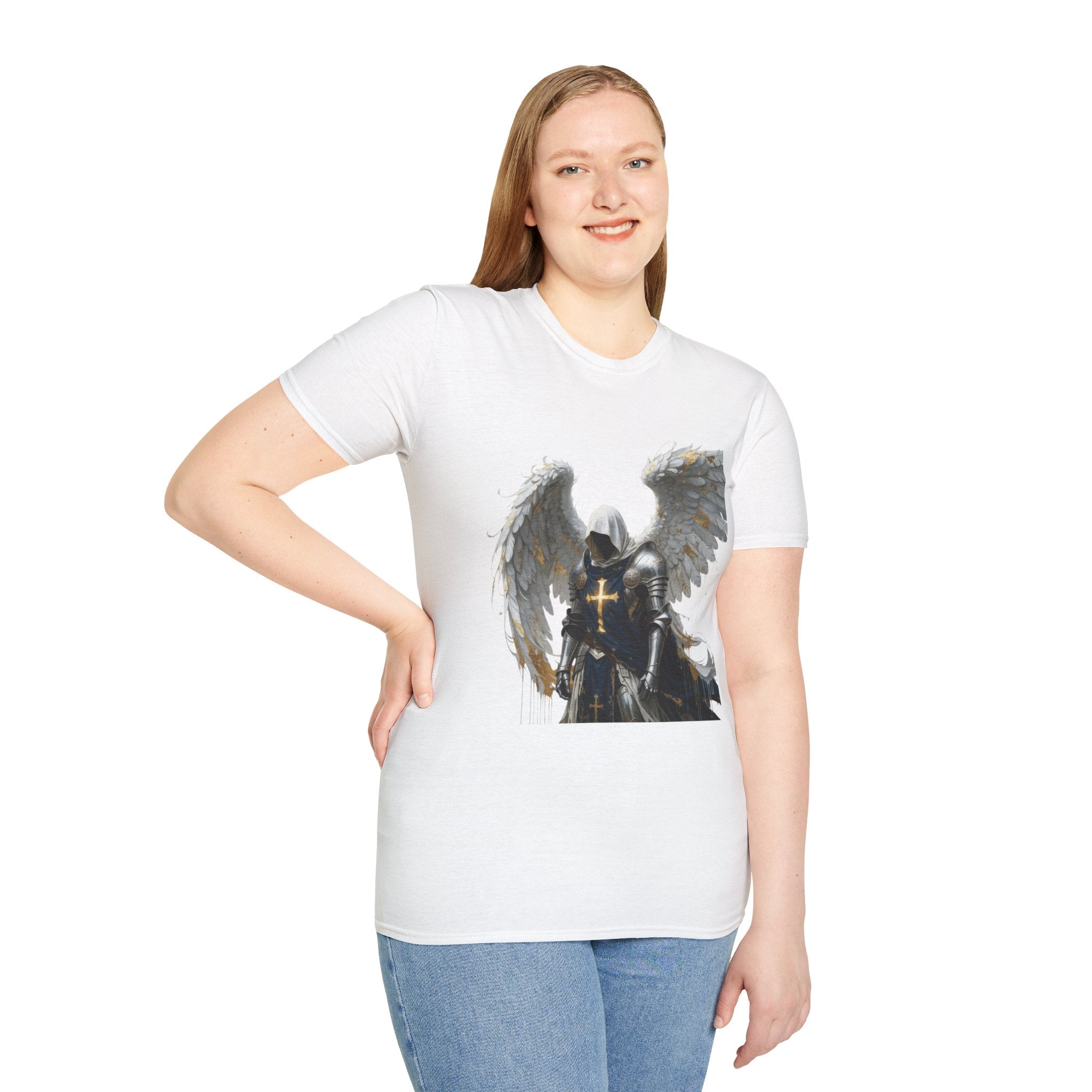 Angel Knight T-Shirt — Gothic Winged Crusader Graphic Tee