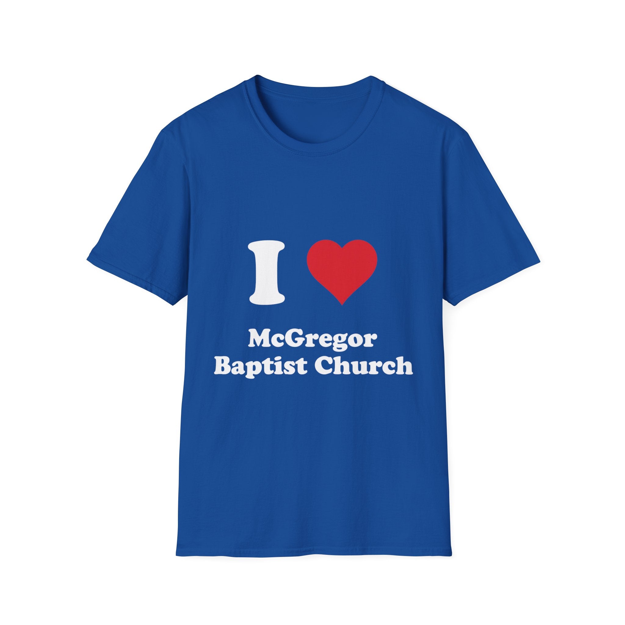 I Heart McGregor Baptist Church T-Shirt — Church Fan Tee