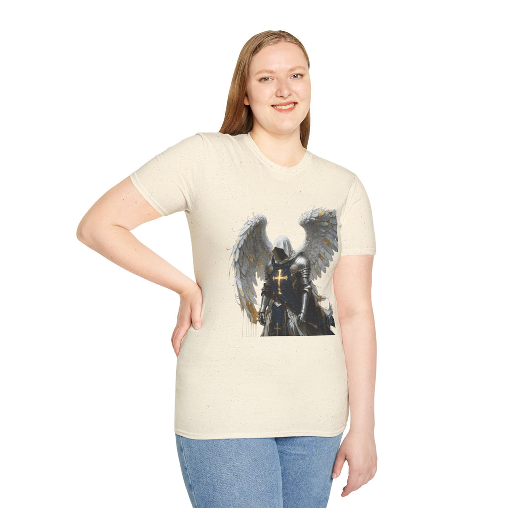 Angel Knight T-Shirt — Gothic Winged Crusader Graphic Tee