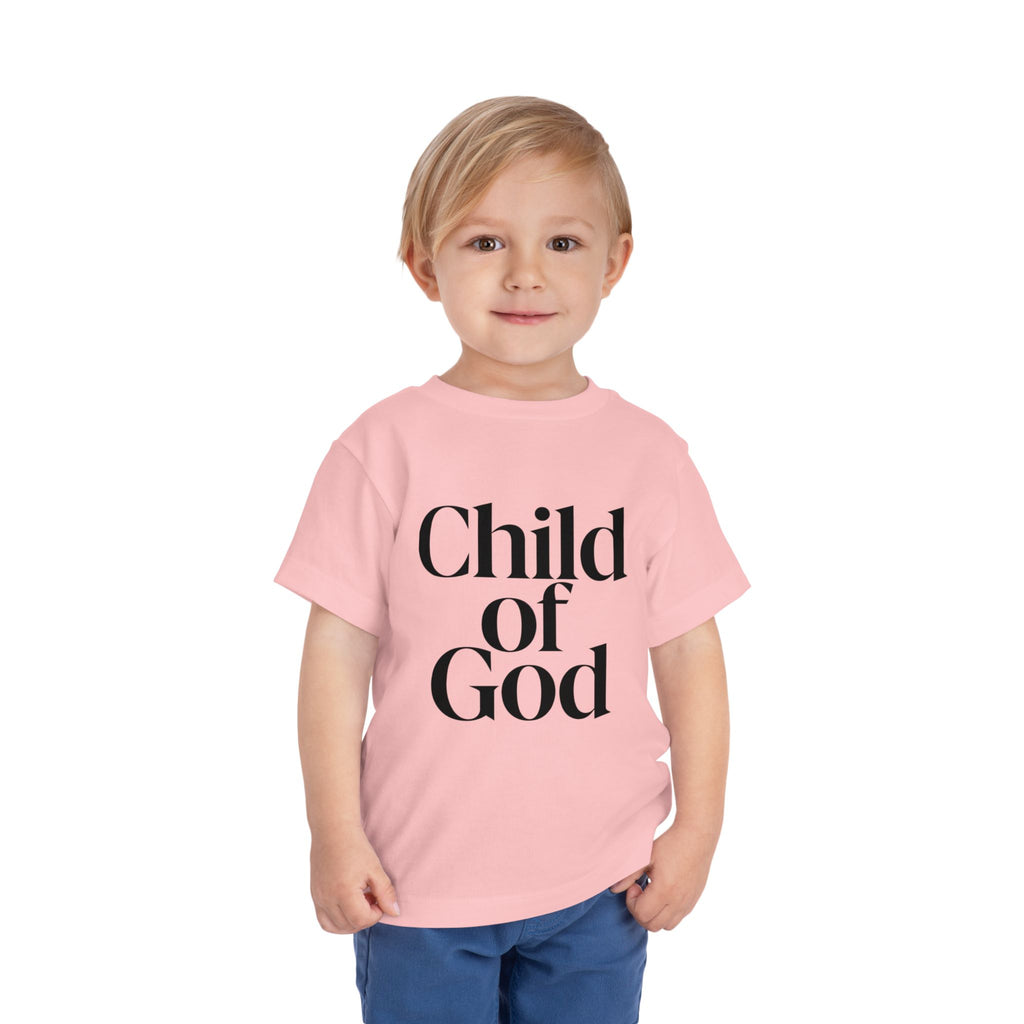 Toddler Tee – "Child of God" Faith Graphic