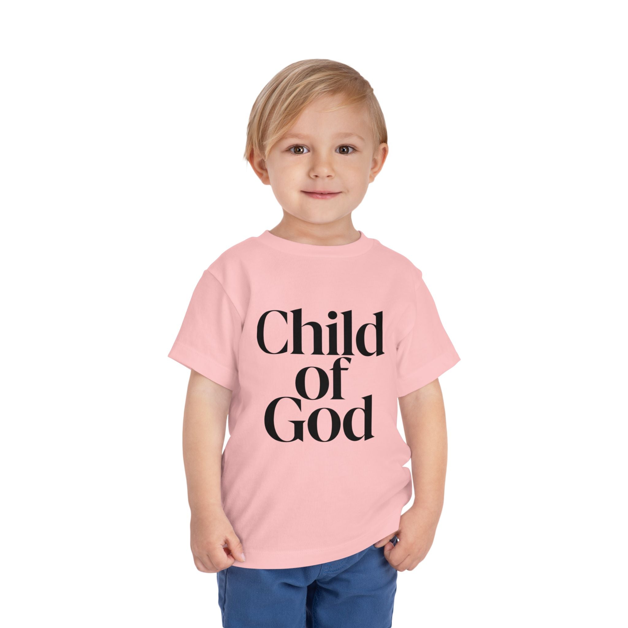 Toddler Tee – "Child of God" Faith Graphic